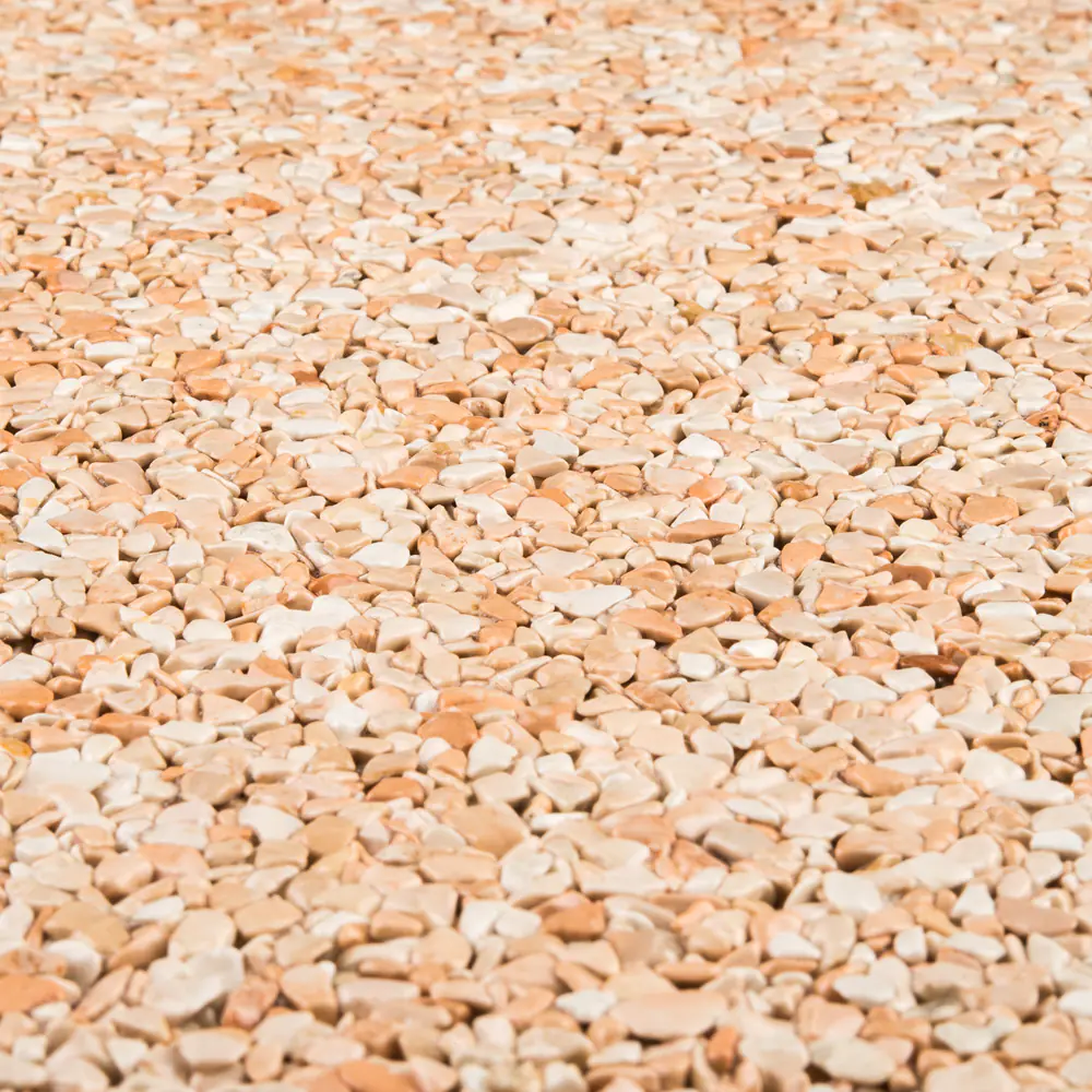 RAVELLO Steinteppich Wand Indoor/Outdoor Körnung Fein Farbe rosa 16,5 kg Set