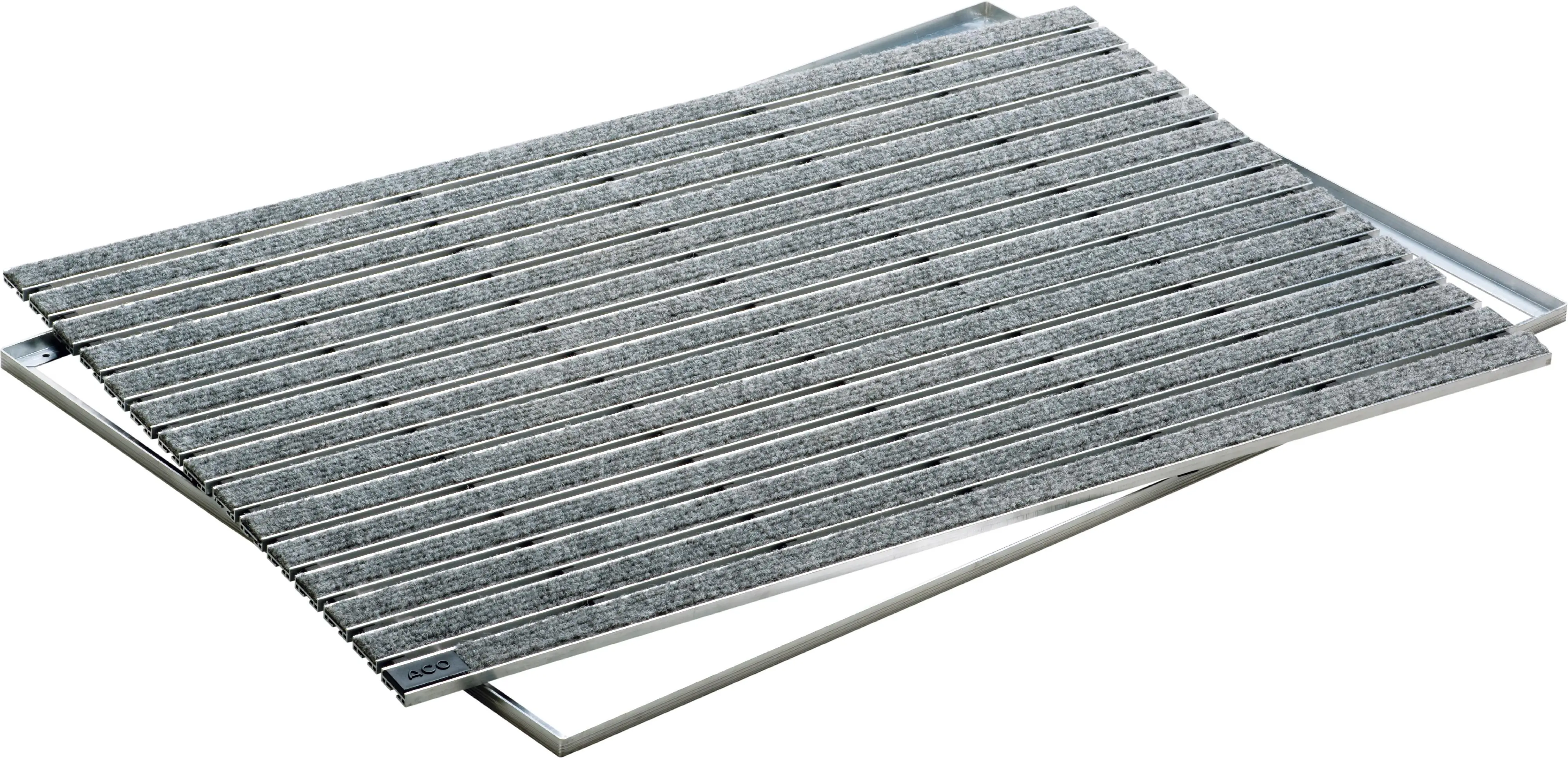 ACO Indoor Alu Schuhabstreifermatte hellgrau, 60 x 40 cm ACO Indoor Alu Schuhabstreifermatte hellgrau, 60 x 40 cm