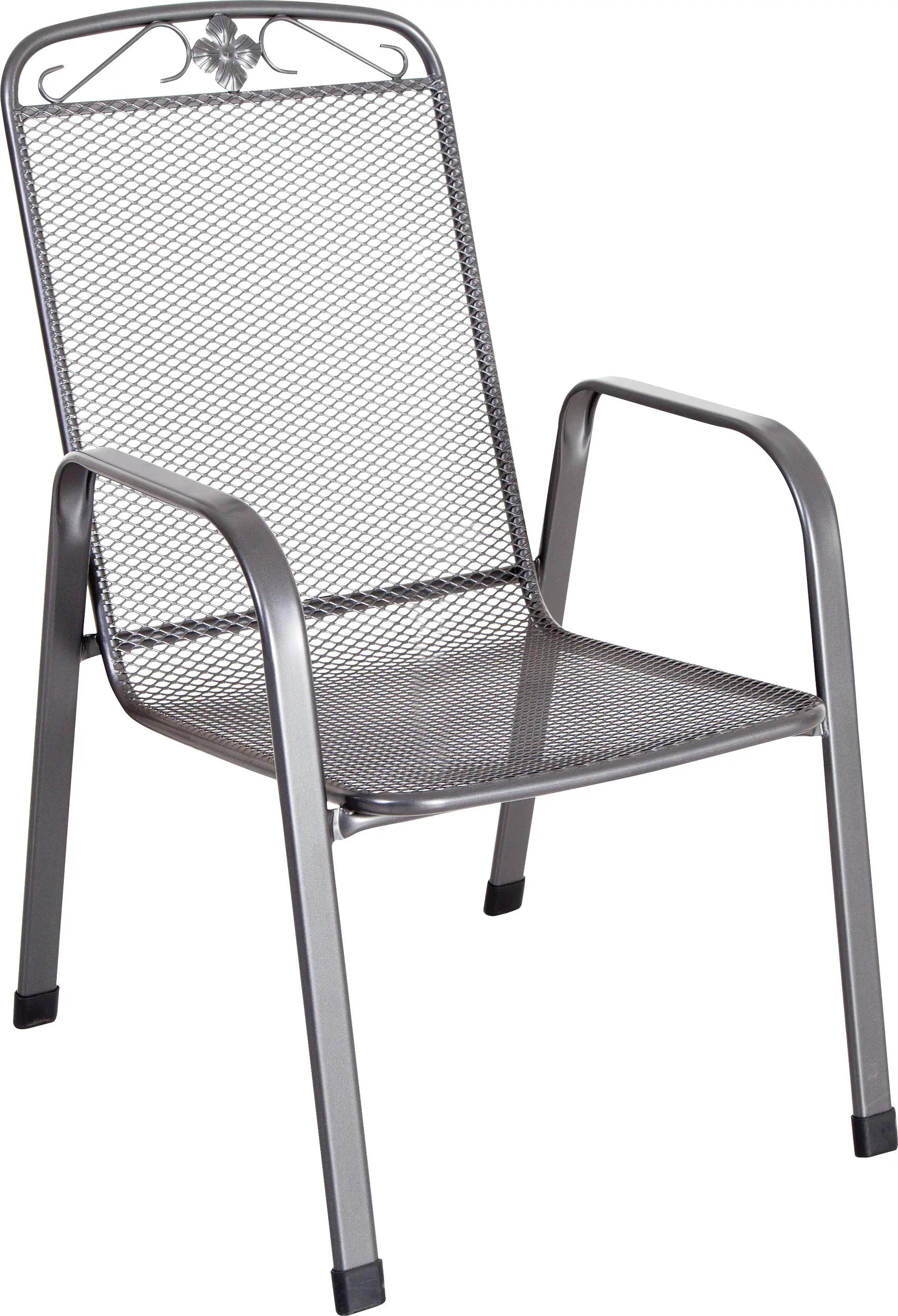 MWH Garten-Essgruppe Caffe Latte Metall 6 Personen