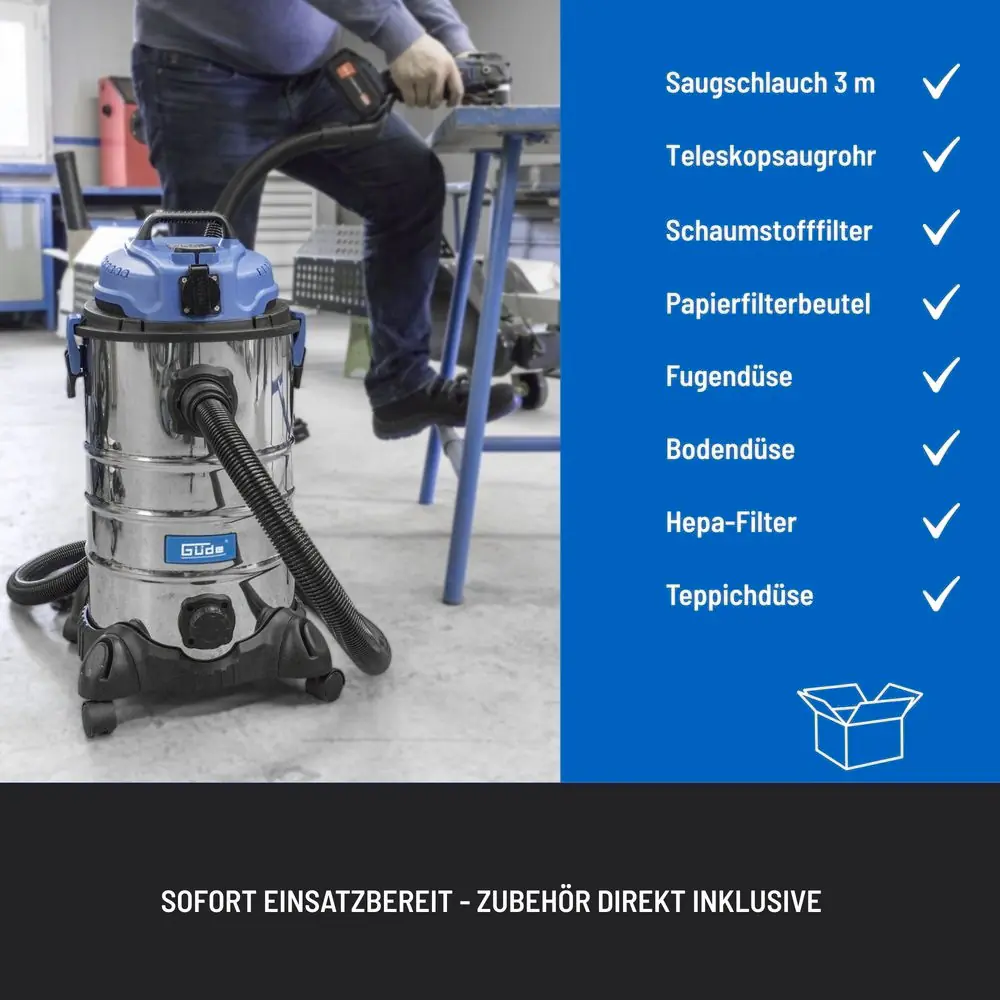 Güde Nass-Trockensauger GNTS 30L 1600 W