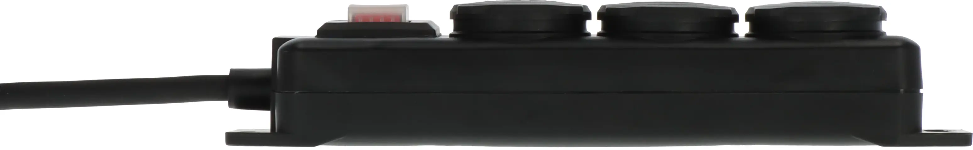 Brennenstuhl Steckdosenverteiler 3-fach mit Schalter 2m Kabel schwarz IP44