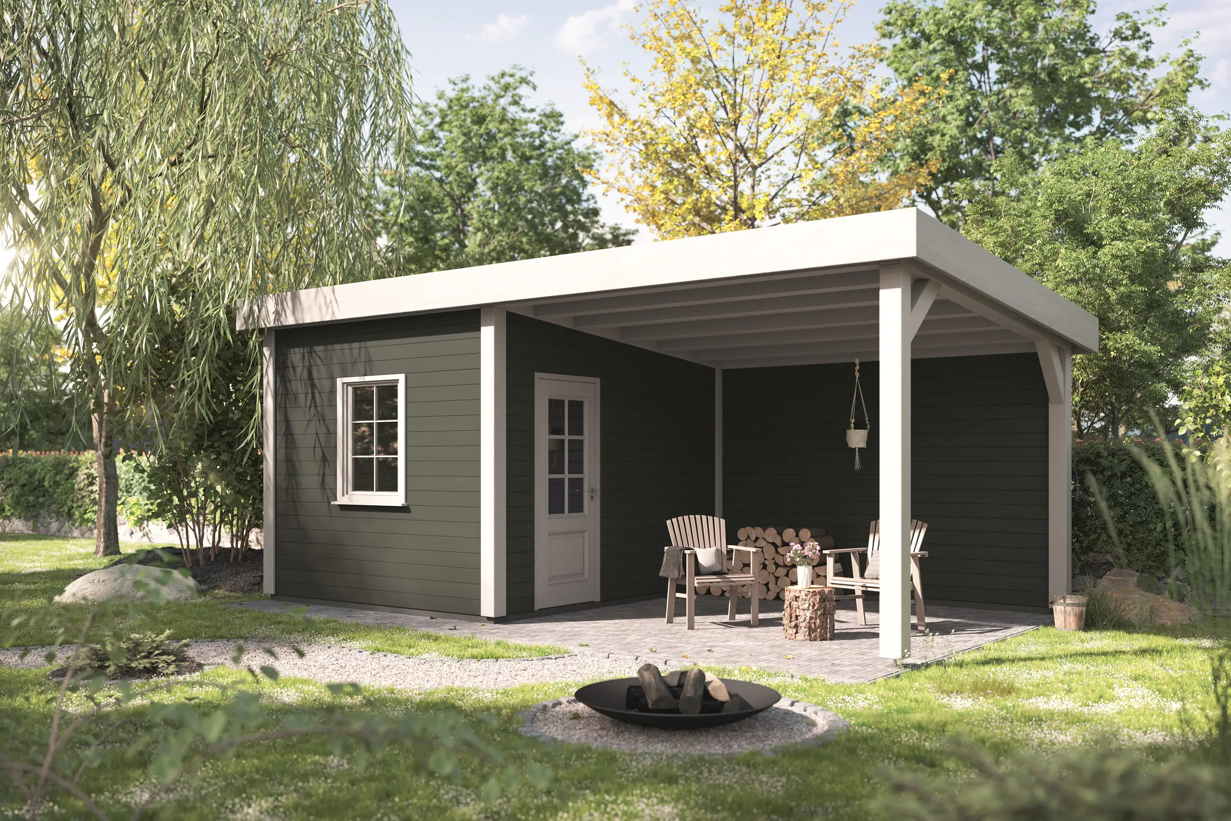 Alpina Wetterschutzfarbe 2,5 L sturmwolkengrau