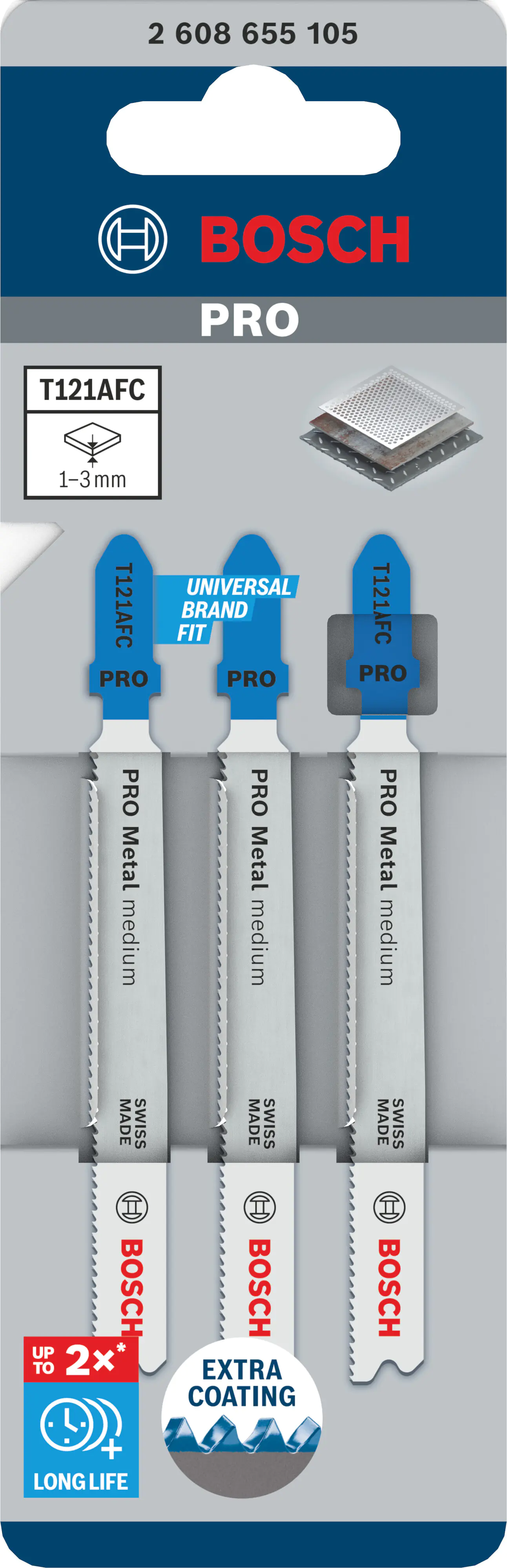 Bosch PRO Stichsägeblatt T121AFC 92 mm Bosch PRO Stichsägeblatt T121AFC 92 mm