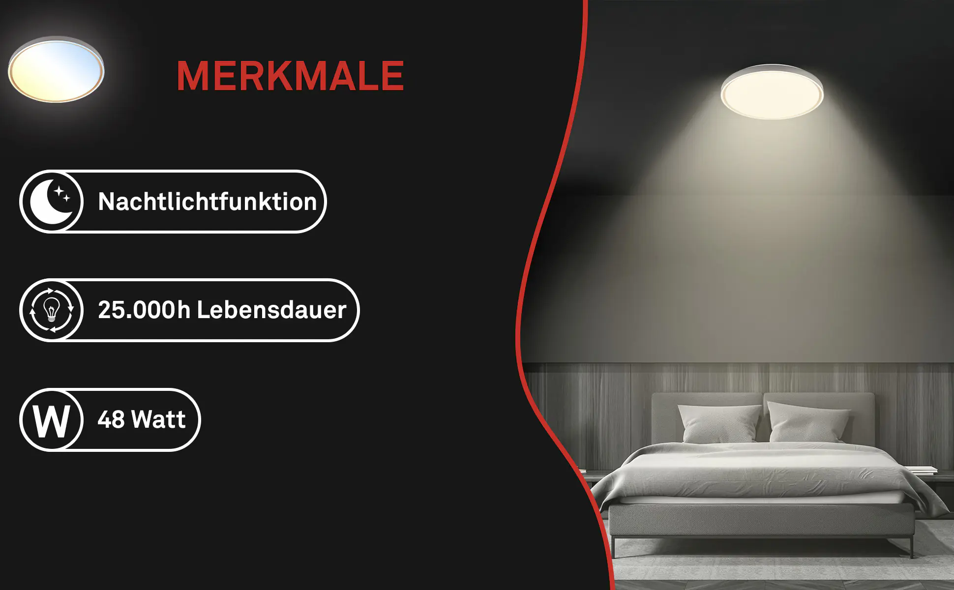 Briloner LED-Deckenleuchte Ina Ø 49,5 cm anthrazit CCT dimmbar