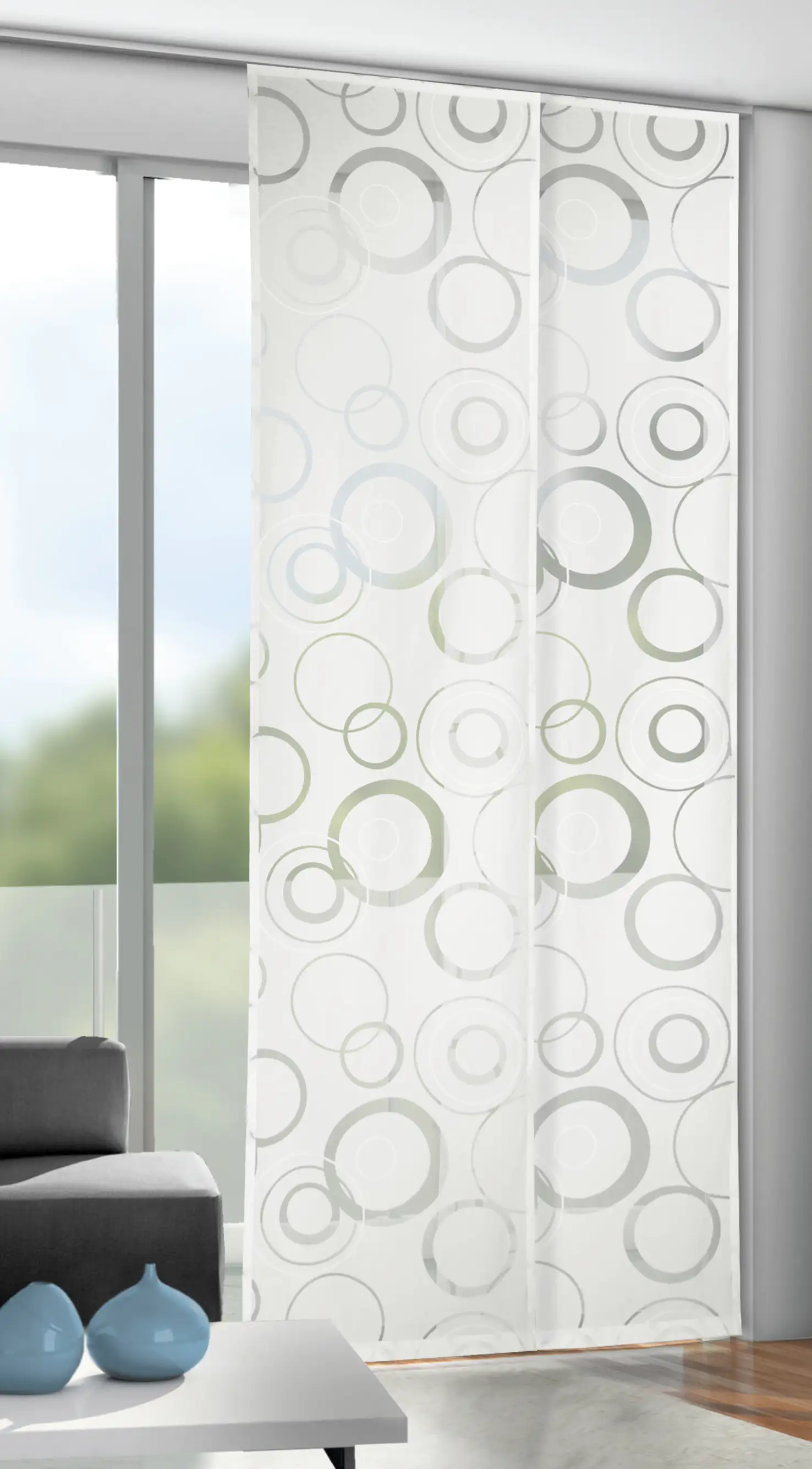 Neusser Collection Flächenvorhang weiß, 245 x 60 cm