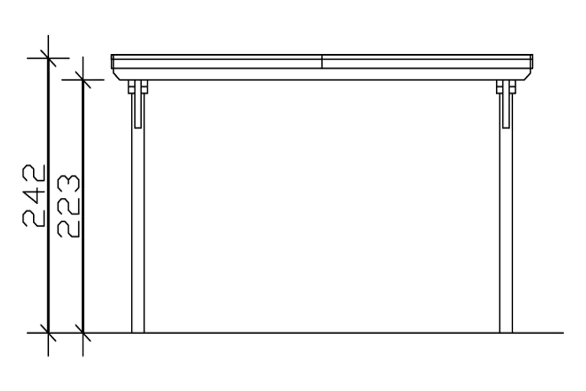 4018211022304_05 SKAN HOLZ Carport Emsland 404 x 604 cm mit Aluminiumdach, natur