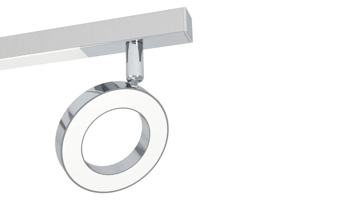 Eglo 3er LED Spot Cardillio 1 alu-chrom 69 x 8,5 cm warmweiß Eglo 3er LED Spot Cardillio 1 alu-chrom 69 x 8,5 cm warmweiß