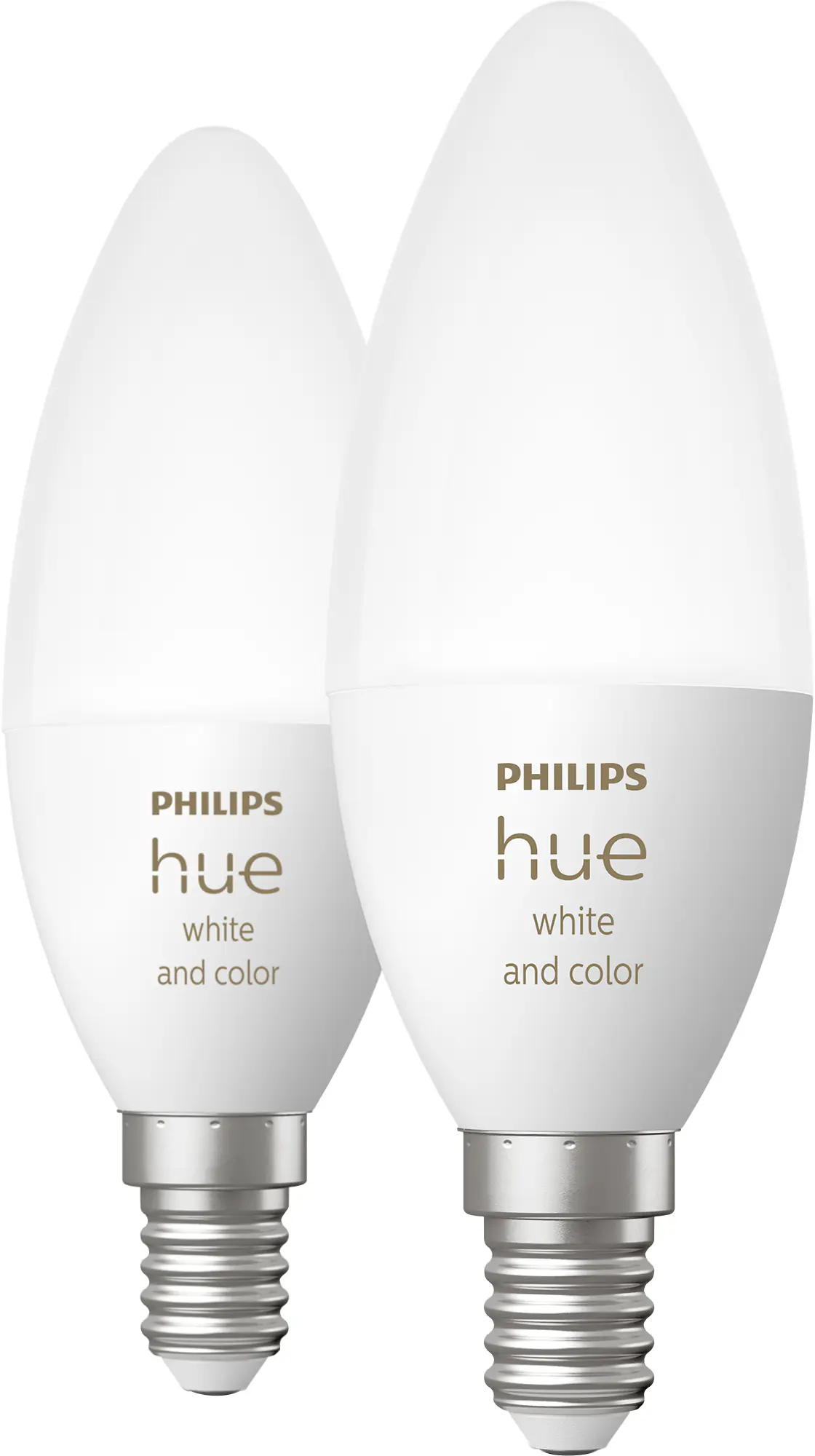 Philips Hue 2er-Set LED Leuchtmittel White & Color Ambiance E14 RGBW 5,3 W