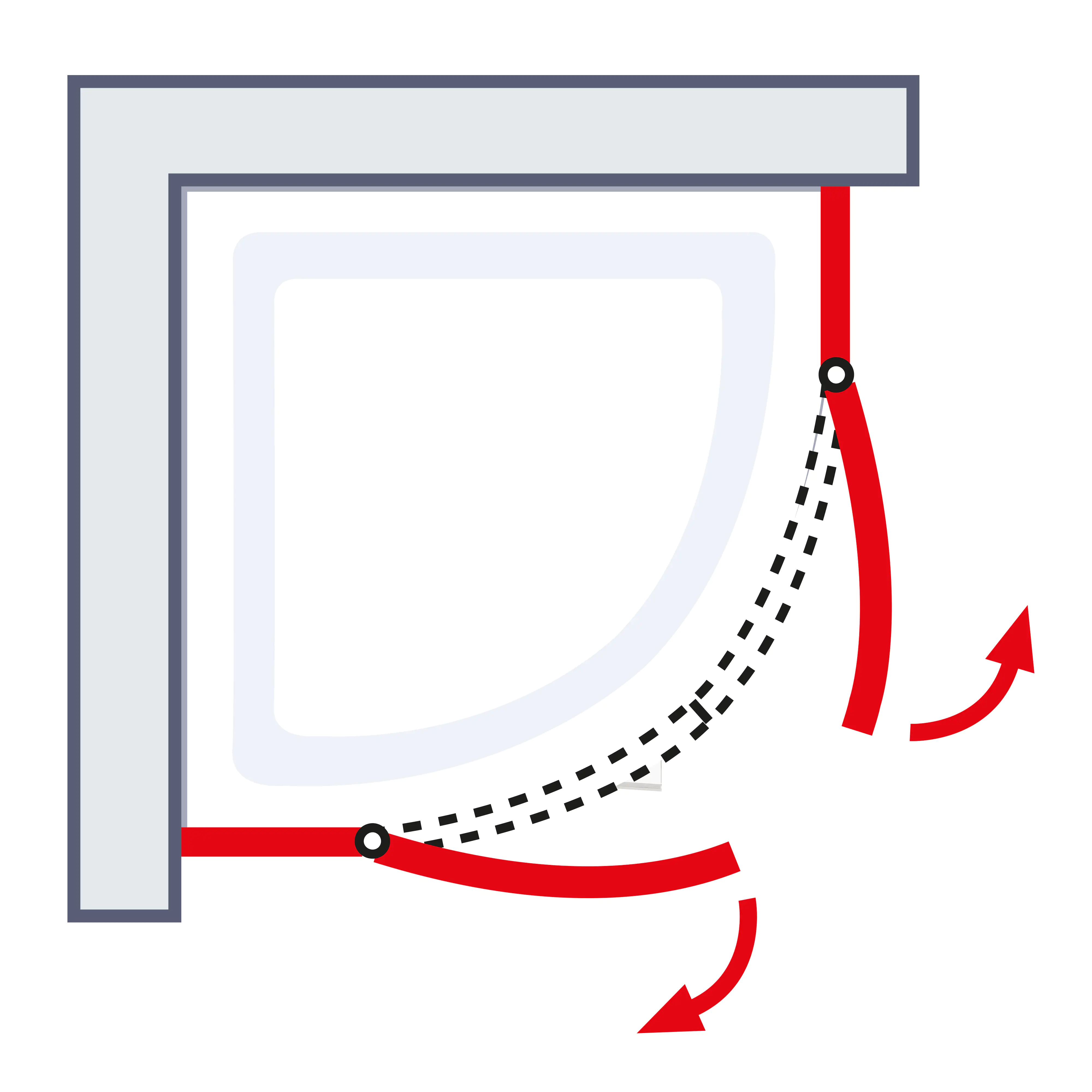 Schulte Runddusche 90 x 90 x 192 cm Alexa Style 2.0
