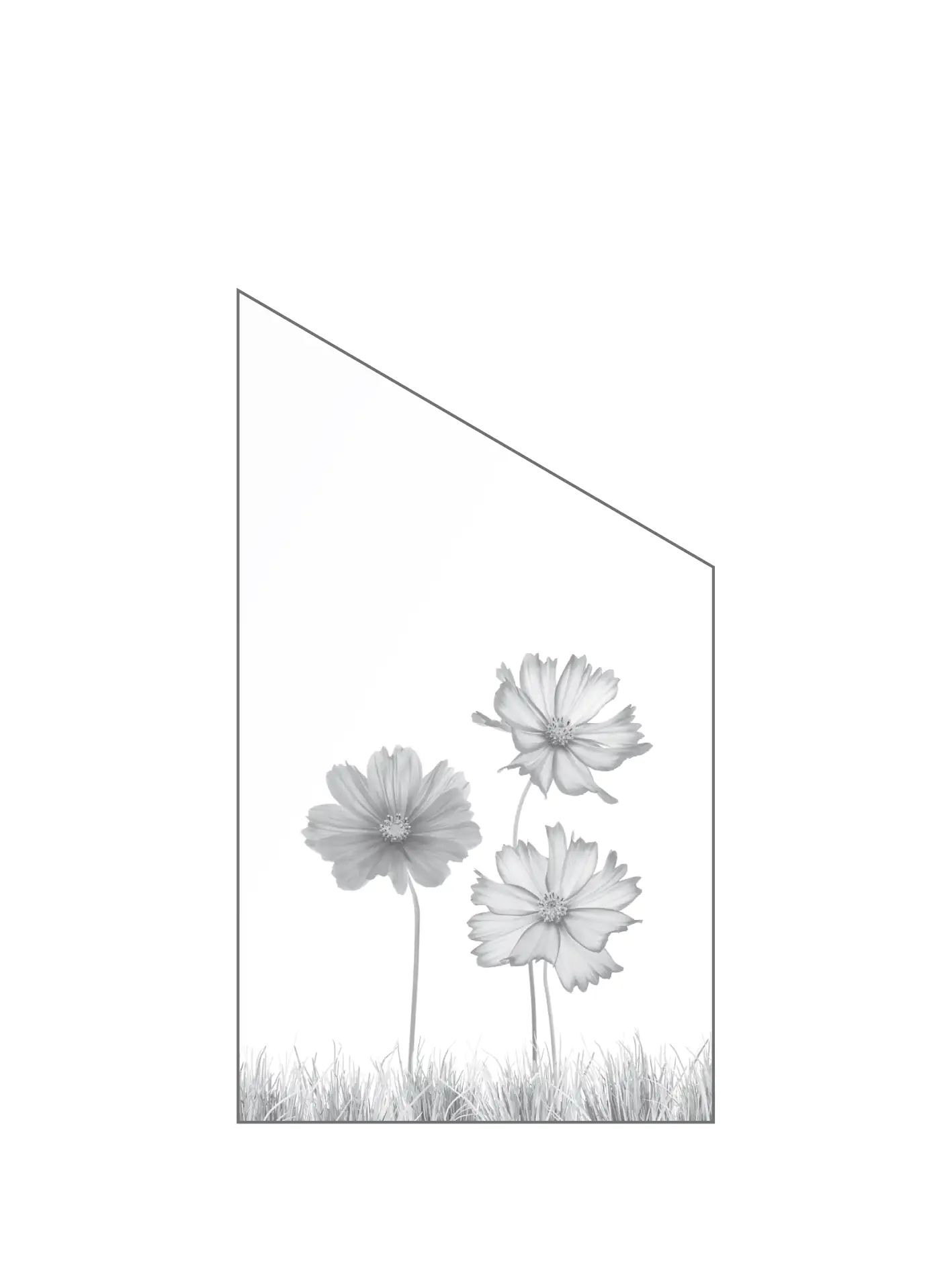 4250189693227_2 Ambiente Glaszaun Dekor 93 schräg 103 x 180/120 cm gehärtetes 8 mm Glas