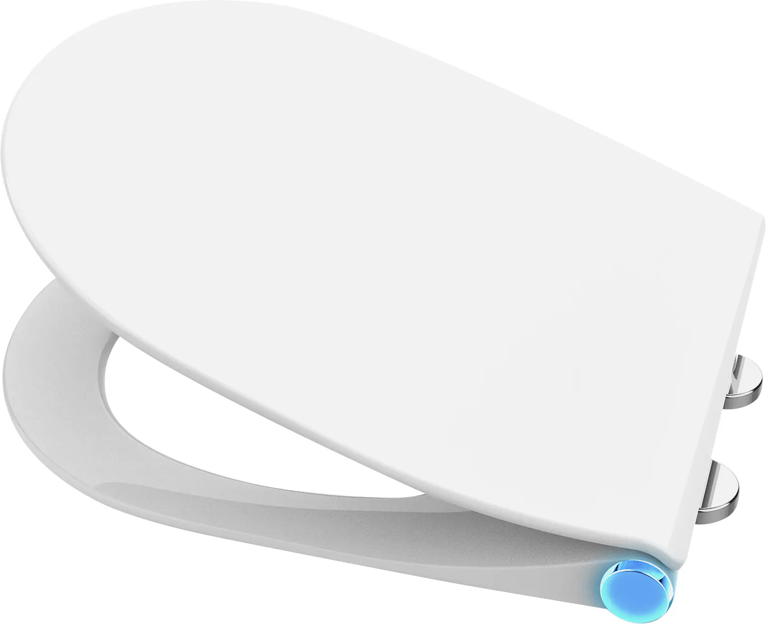 Primaster WC-Sitz mit Absenkautomatik Memphis weiß und Beleuchtung