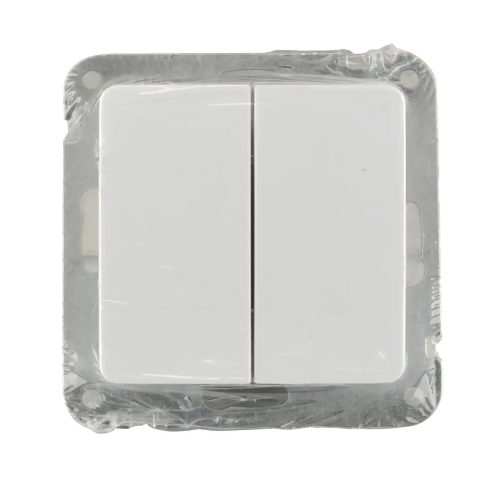 Unitec Serienschalter mit Wippe ultraweiß, Serie Genua