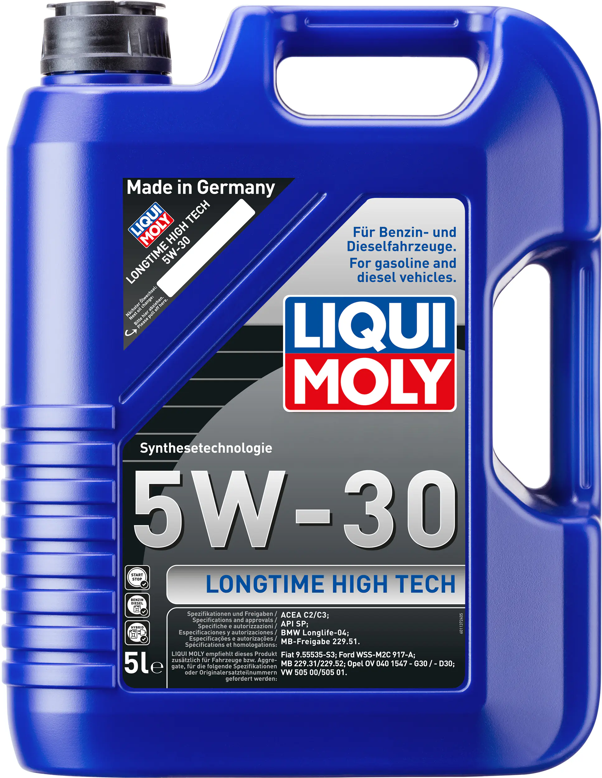 Liqui Moly Motoröl Longtime High Tech SAE 5W-30 5 L