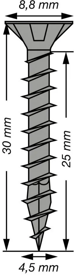 Spax Universalschrauben 4,5 x 30 mm T20 Vollgewinde - 15 Stk. 