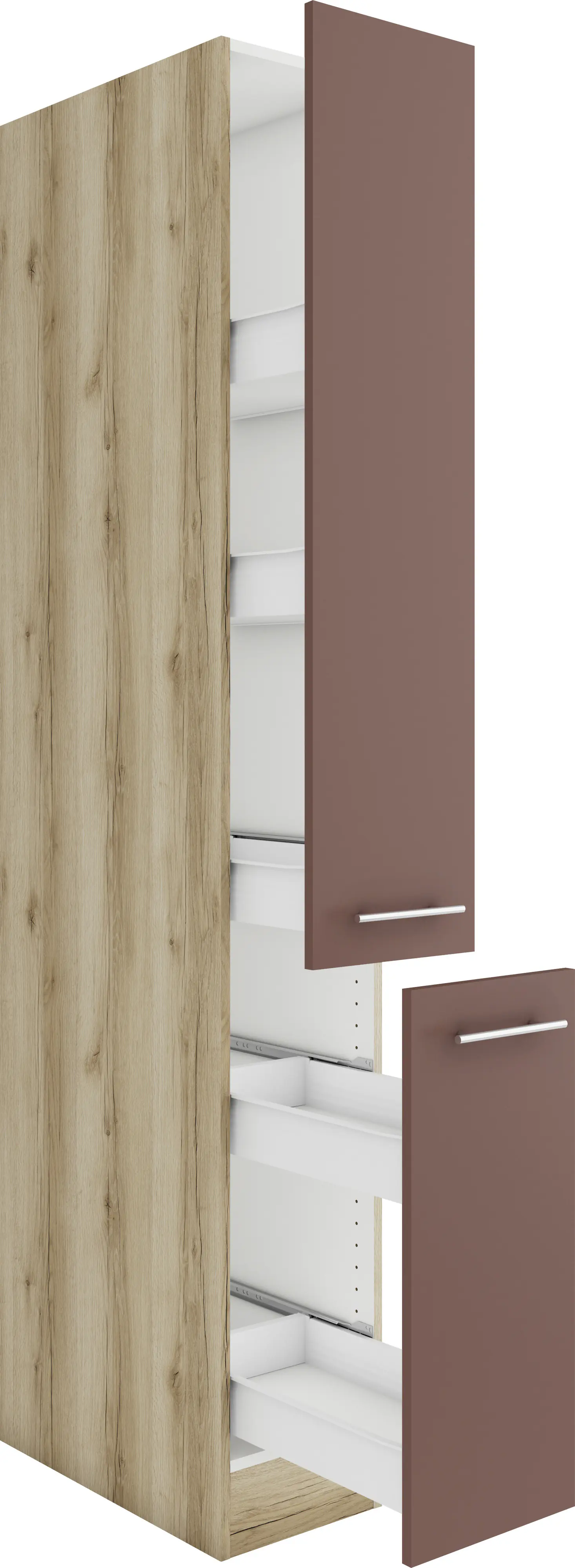 Optifit Apothekerschrank Bari 407 rostrot/eiche 30 cm