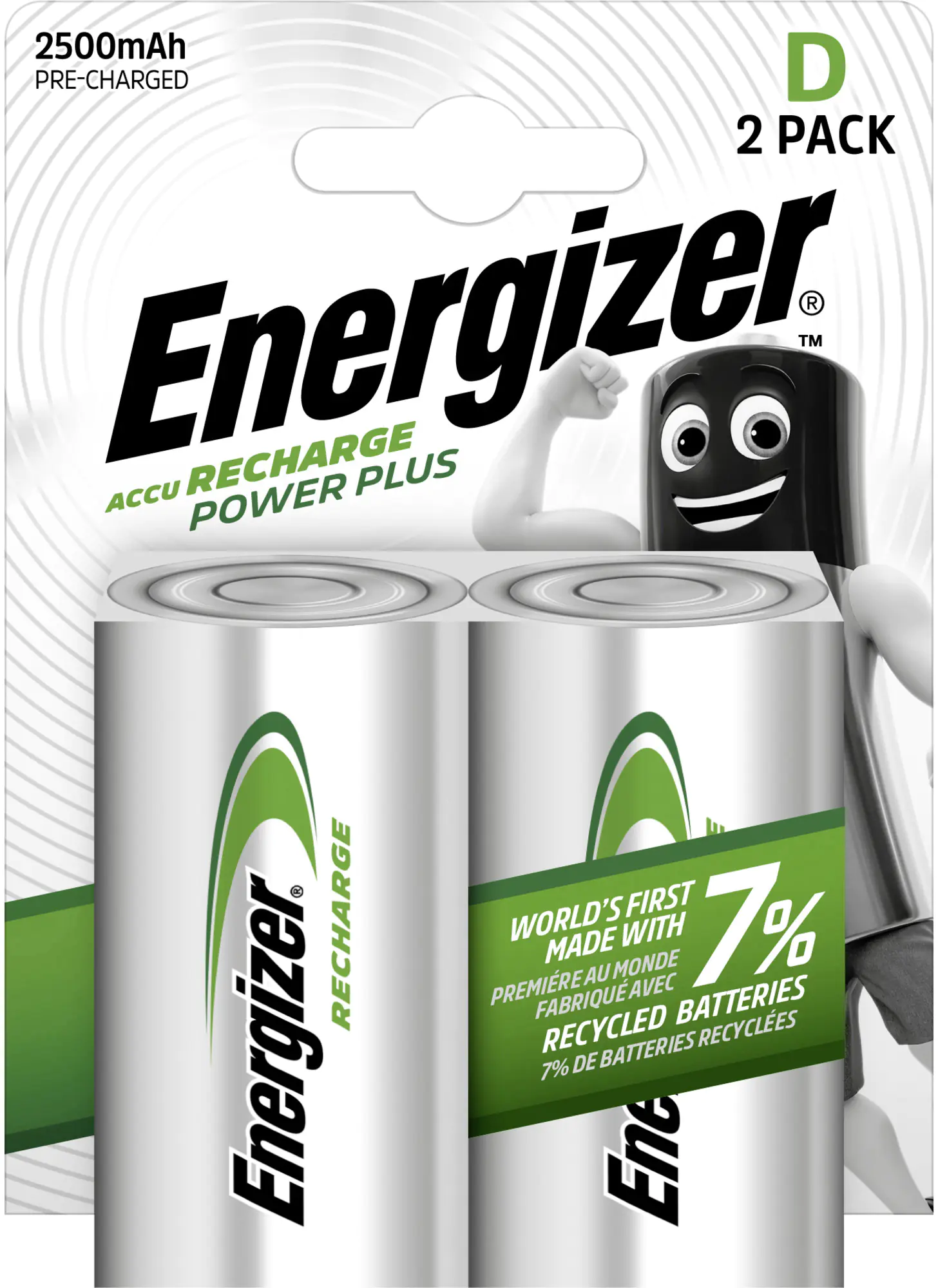 Energizer NiMH Akku Power Plus Mono D 2.500 mAh 2er Pack Energizer NiMH Akku Power Plus Mono D 2.500 mAh 2er Pack