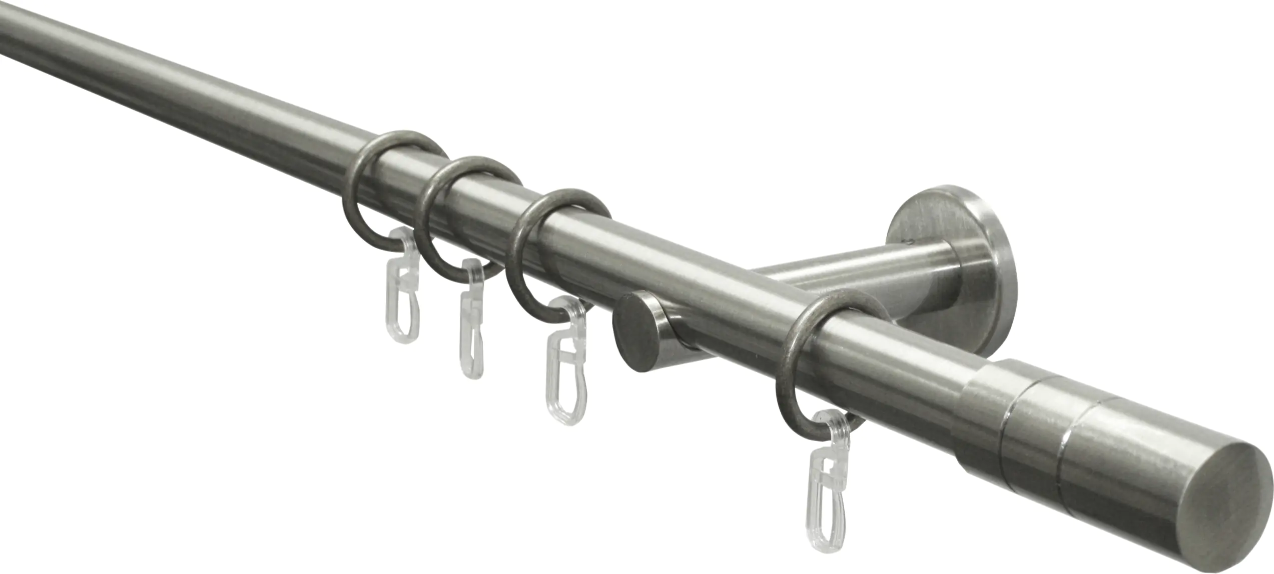 Gardinia Stilgarnitur Zylinder edelstahl, 120 cm, Ø 20 mm Gardinia Stilgarnitur Zylinder edelstahl, 120 cm, Ø 20 mm