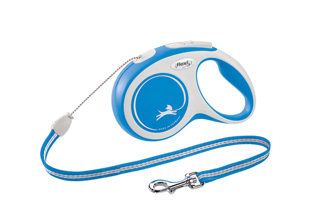 4000498043035 Flexi Hundeleine New Comfort blau, Seil