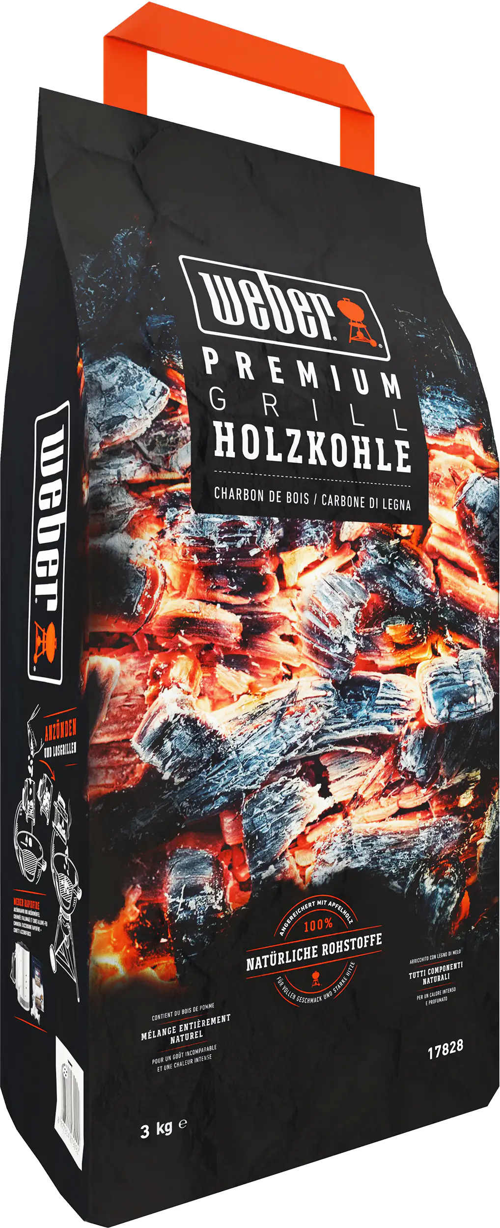 Weber Premium-Holzkohle 3 kg