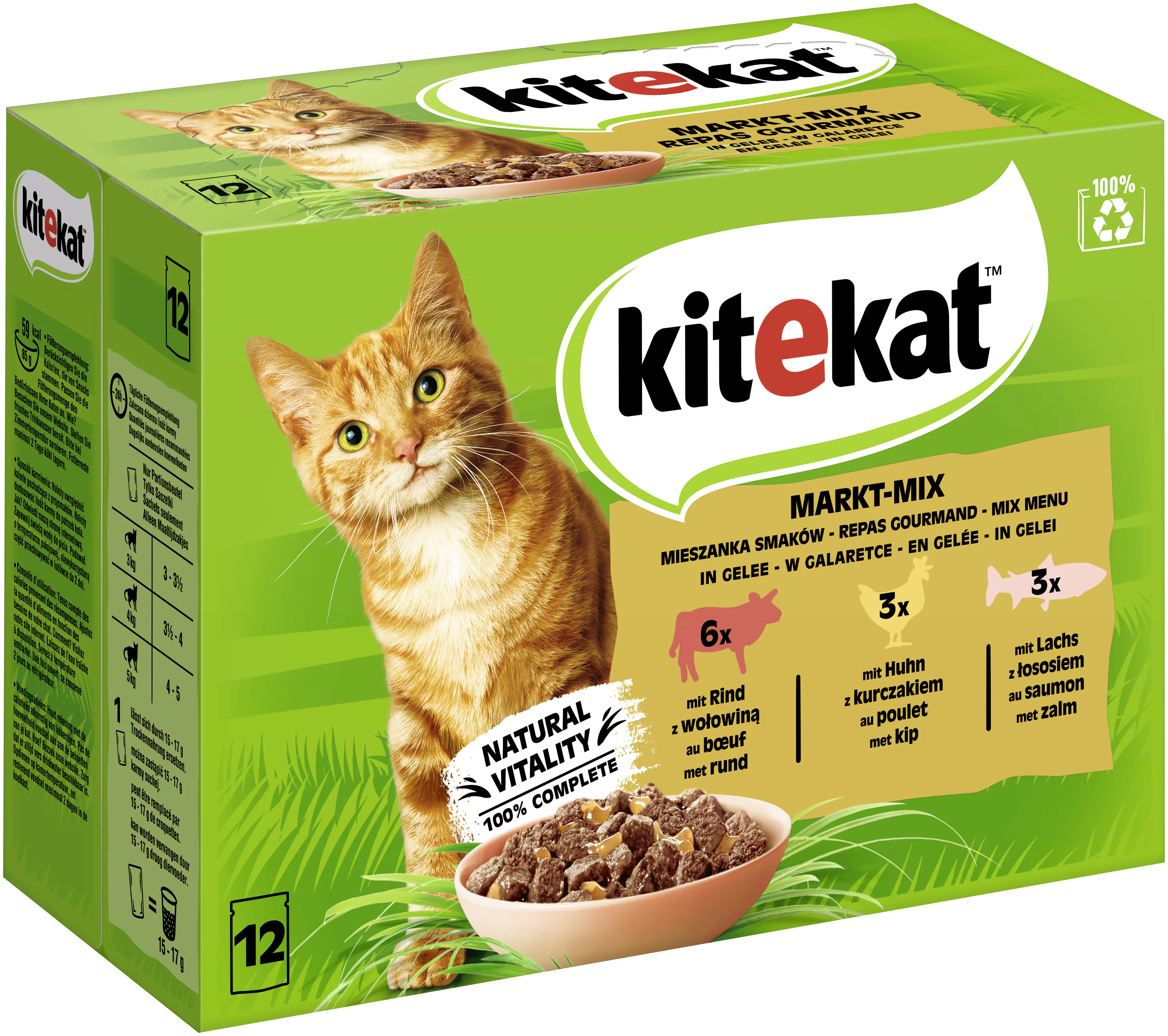 Kitekat Markt-Mix in Gelee Multipack 12x85 g