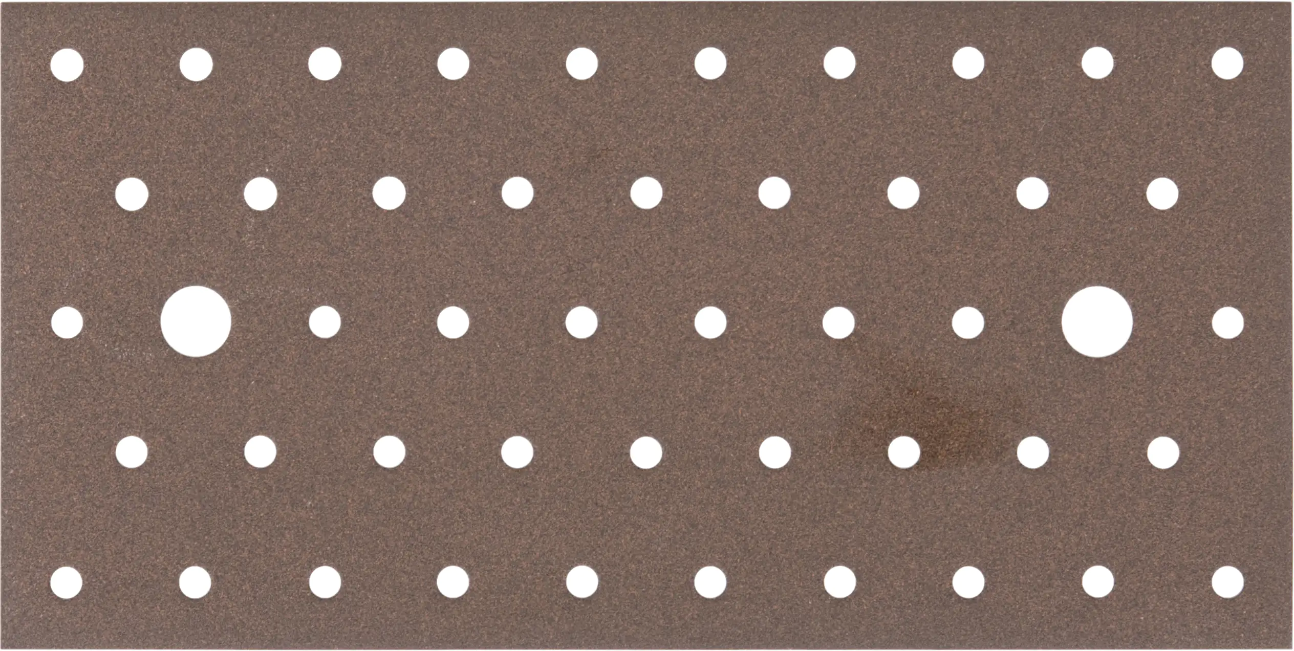Alberts Duravis Lochplatte rostbraun, 200 x 100 x 2 mm