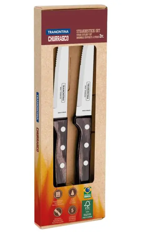 Tramontina Steakmesser Set Gaucho 2 teiliges Set