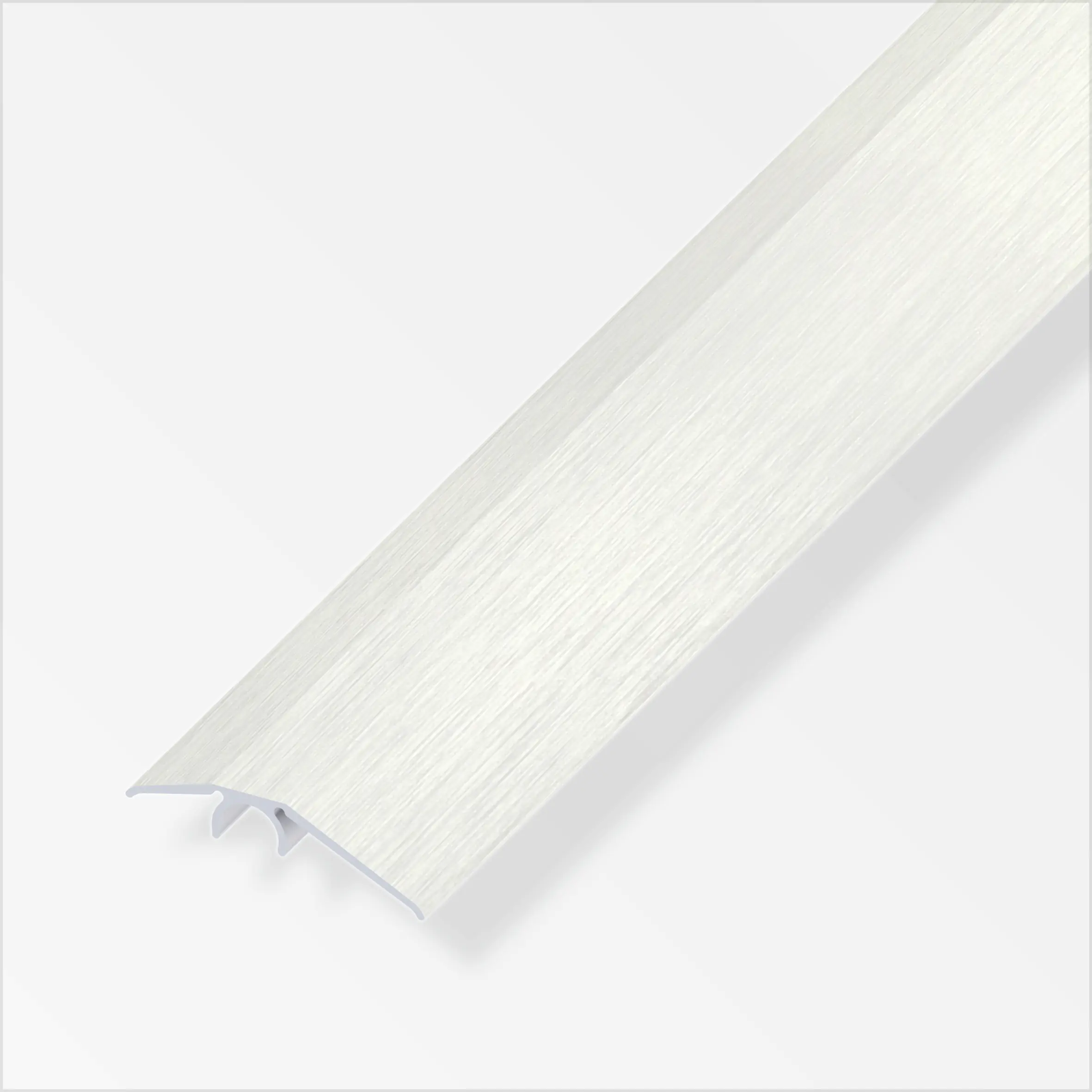 alfer Niveauausgleichs-Profil 1 m, 40 mm Alu eloxiert Edelstahl Optik