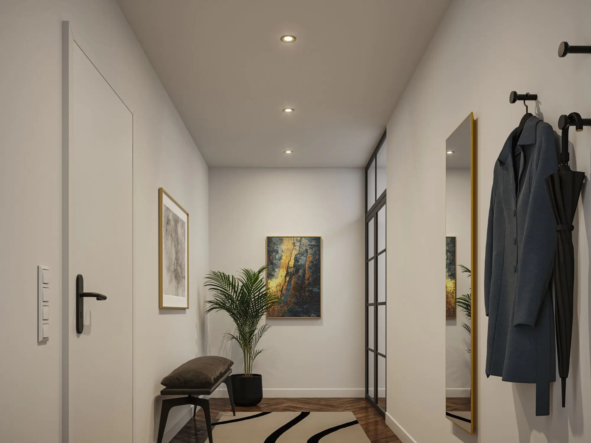 Paulmann LED-Einbauleuchte Nova 3x 6 W schwenkbar gold matt