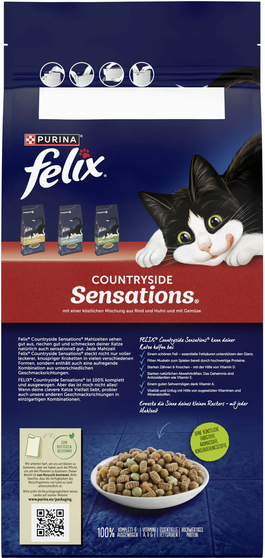Felix Countryside Sensations mit Rind Huhn und Gemüse 2 kg