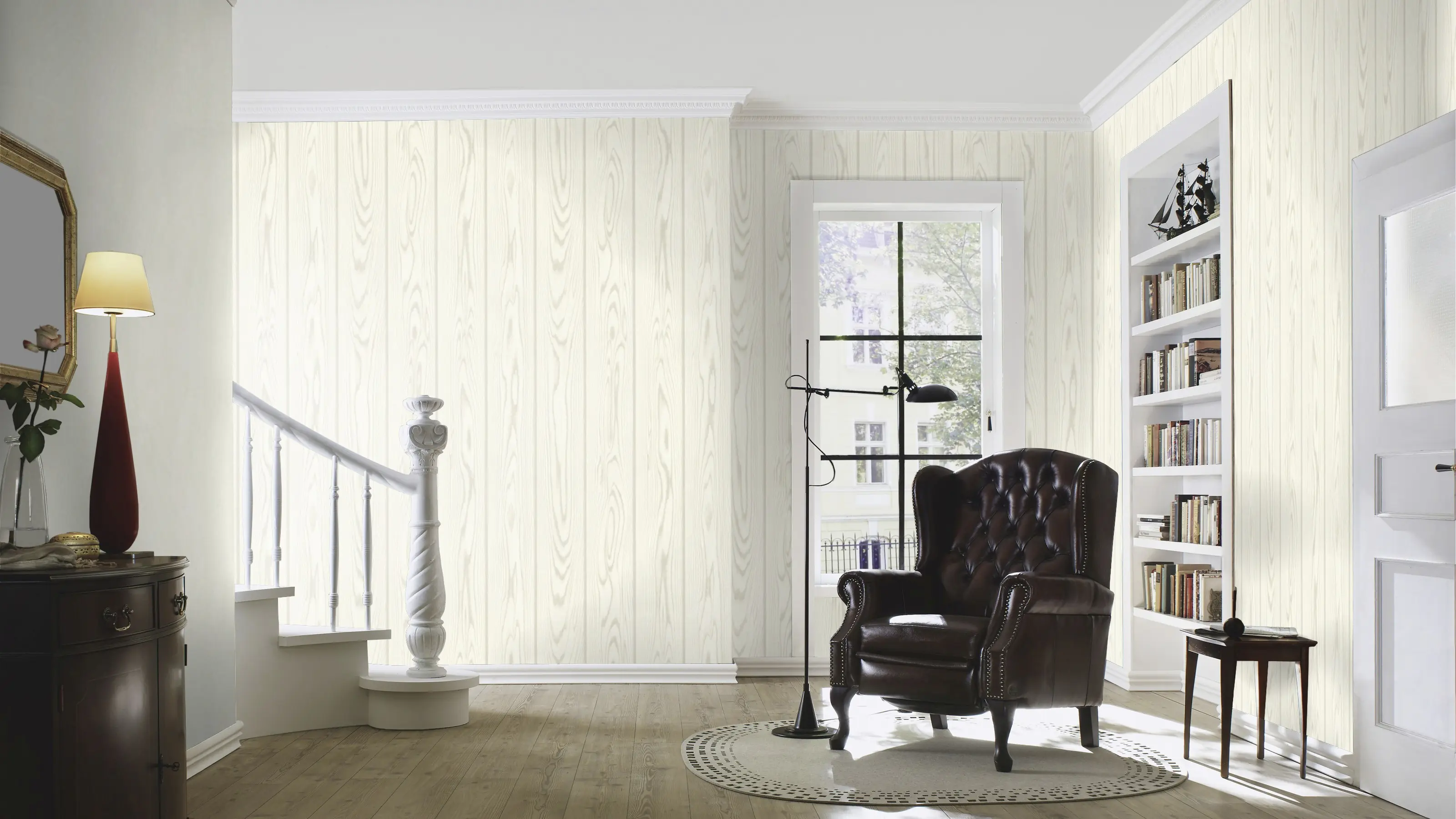 Rasch Vliestapete 499513 Weiß-Cremeweiß Muster & Motive 10,05 m x 0,53 m