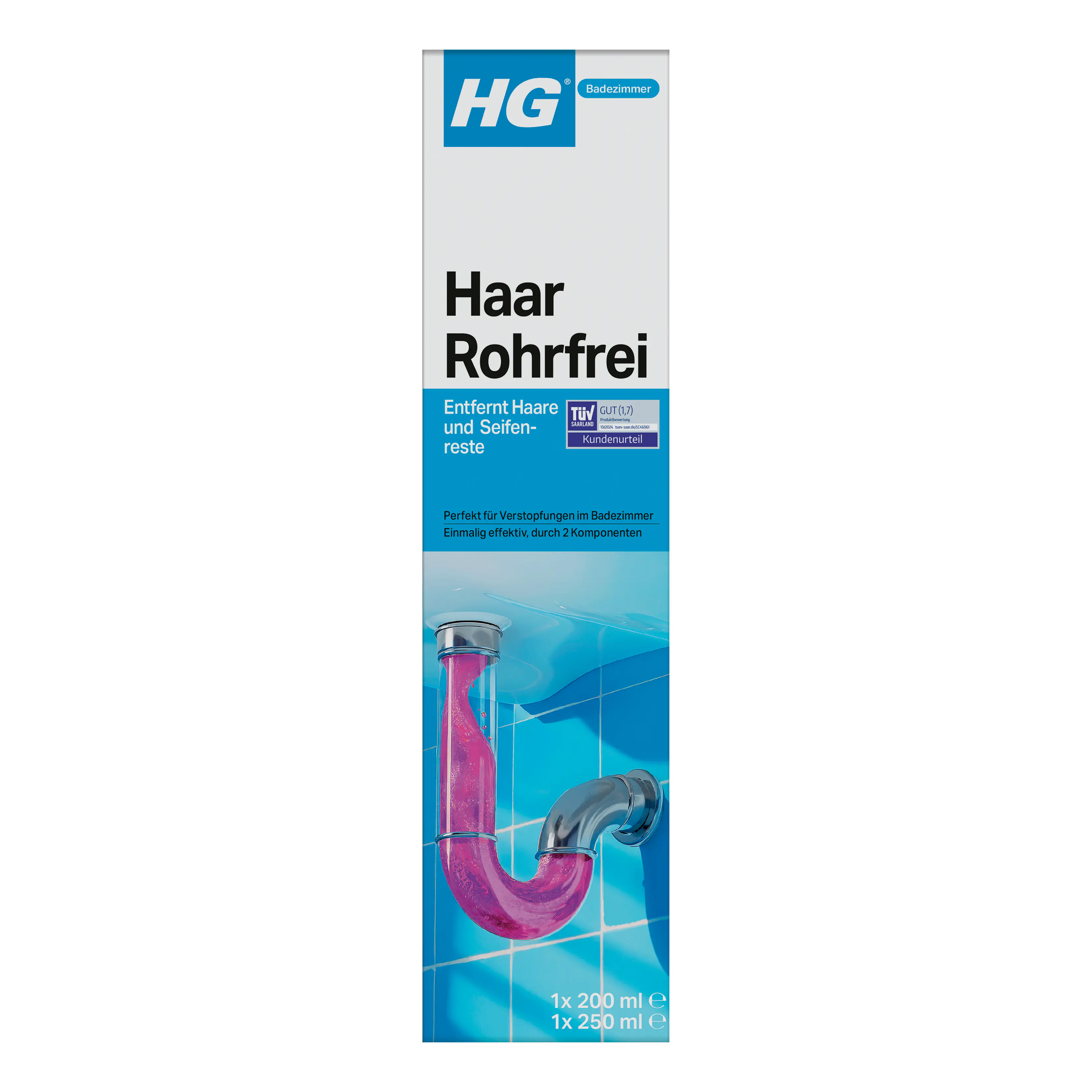 HG Haar Rohrfrei 2-Komponenten 450 ml