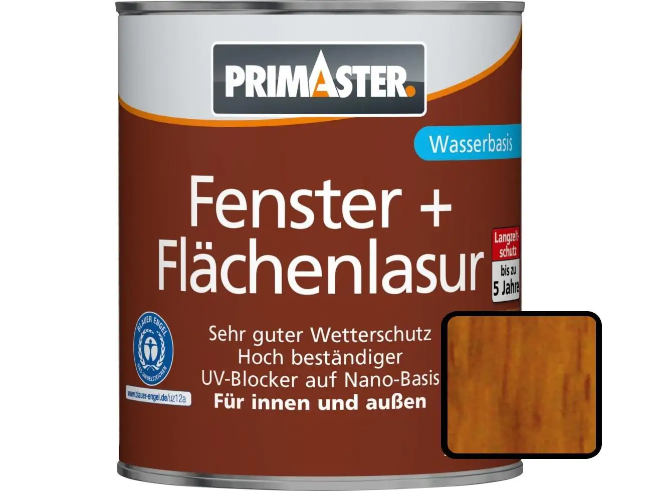 Primaster Fenster und Flächenlasur 375 ml eiche