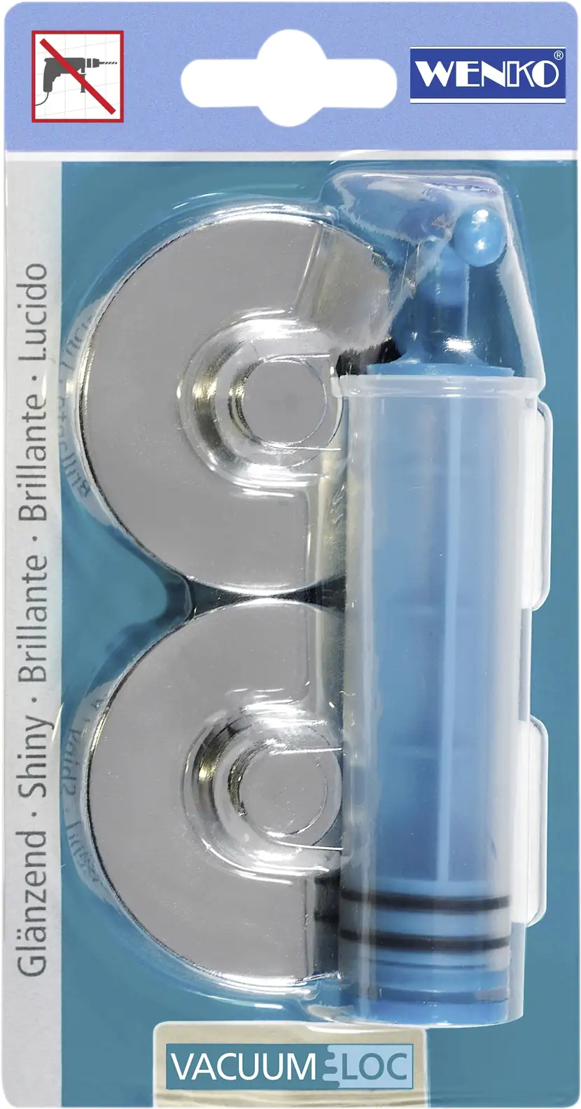 Wenko Vacuum-Loc Adapter Vacuum, belastbar bis 33 kg Wenko Vacuum-Loc Adapter Vacuum, belastbar bis 33 kg