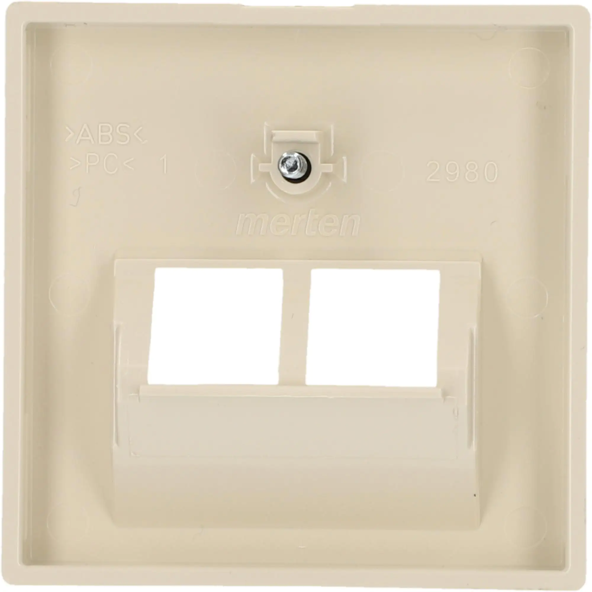 Merten UAE-Abdeckung 2-fach System M, weiß, 296144 Merten UAE-Abdeckung 2-fach System M, weiß, 296144