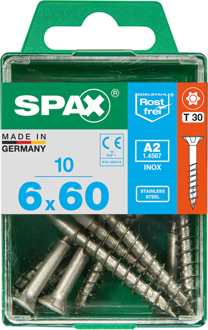 Spax Universalschrauben 6.0 x 60 mm TX 30 - 10 Stk.