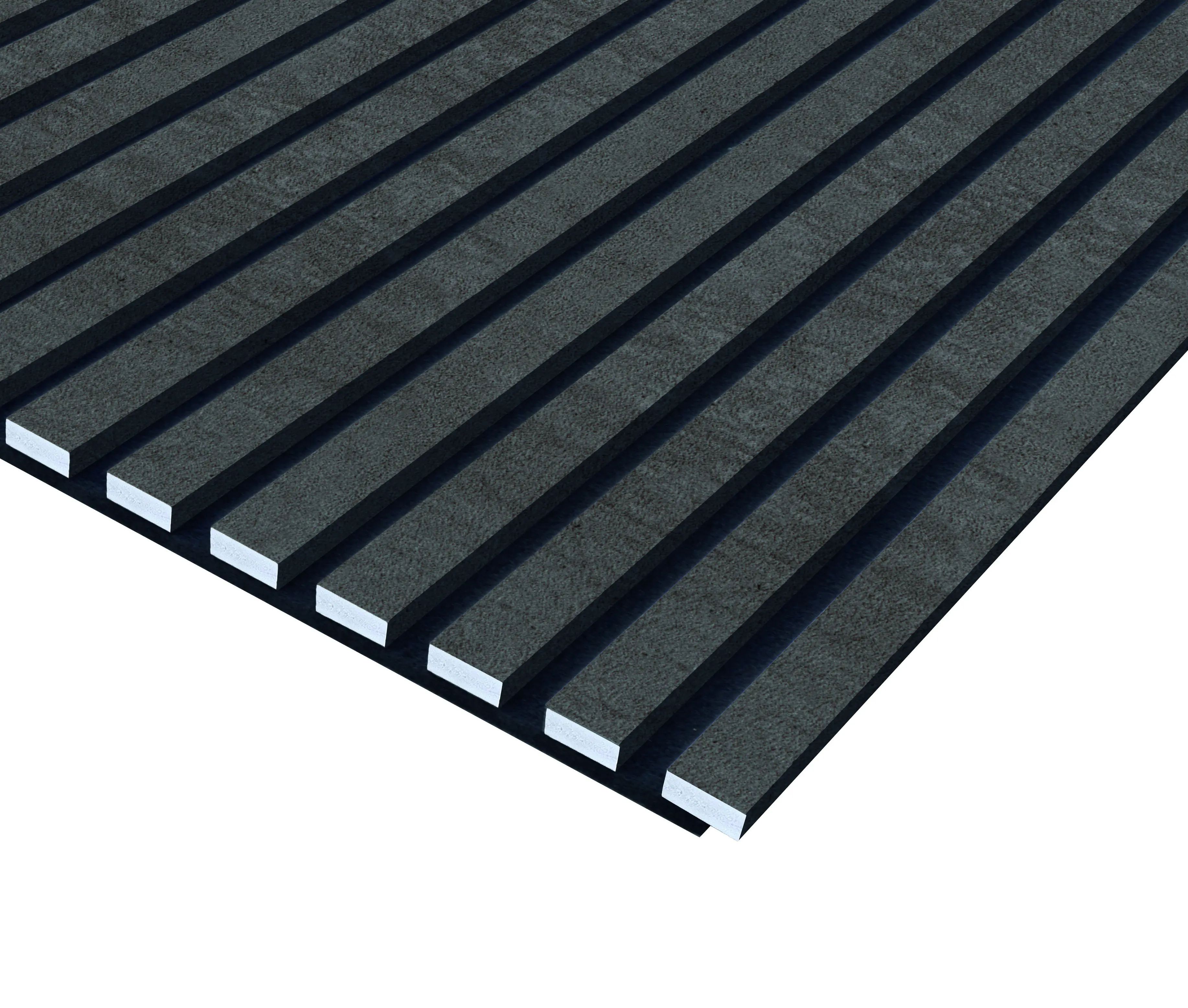 Neuhofer Akustikpaneel Beton foliert 240 x 57,2 x 1,9 cm grau