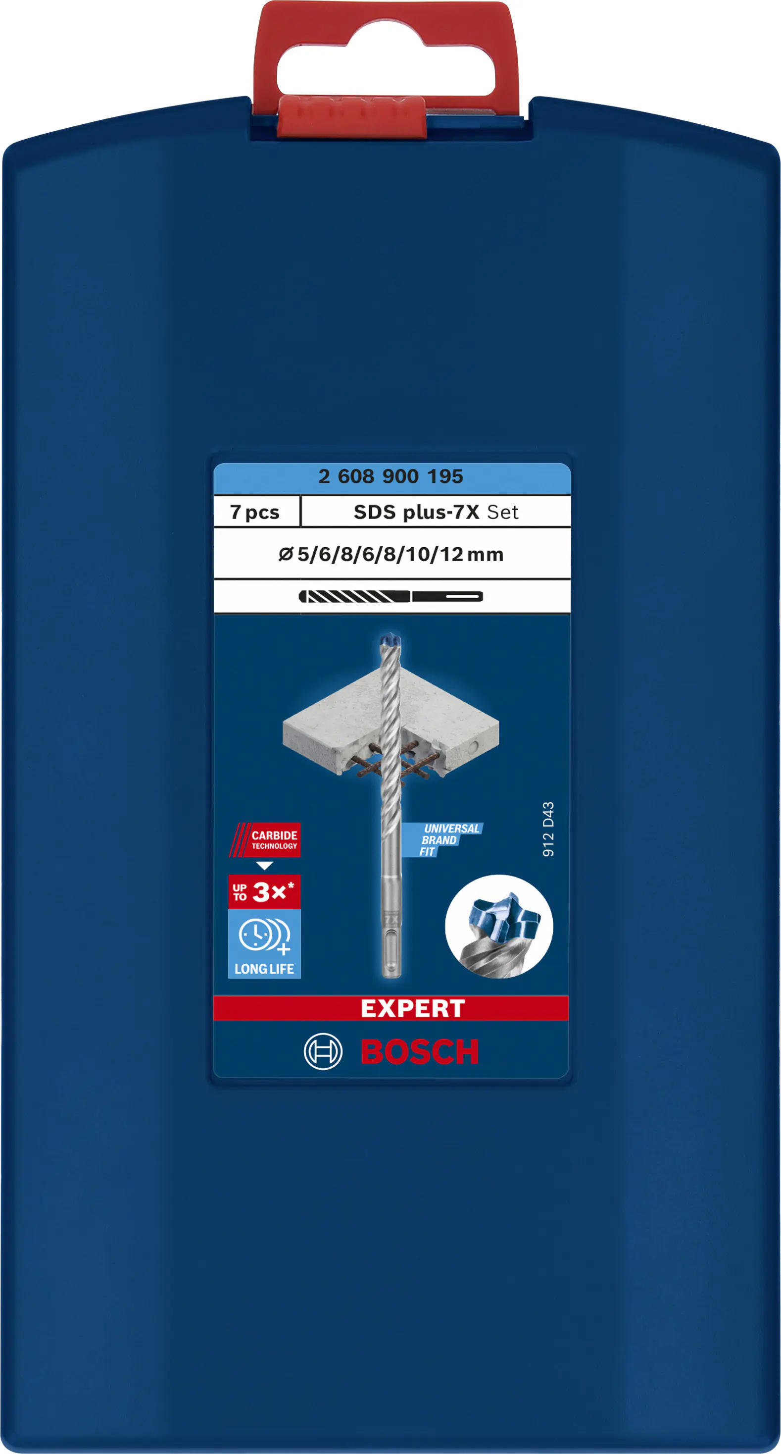 Bosch Expert SDS plus-7X Hammerbohrer-Set 7-teilig