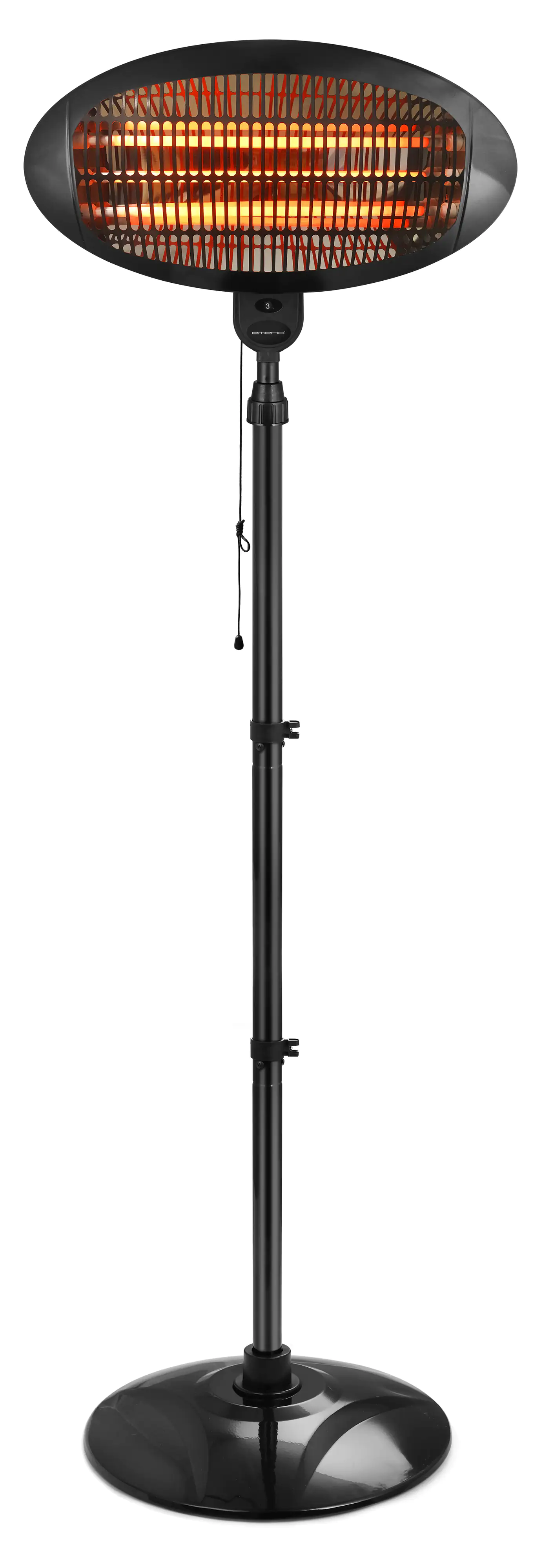 Emerio Terrassenheizstrahler 2000 Watt, Höhe 1,80 - 2,10 m Emerio Terrassenheizstrahler 2000 Watt, Höhe 1,80 - 2,10 m