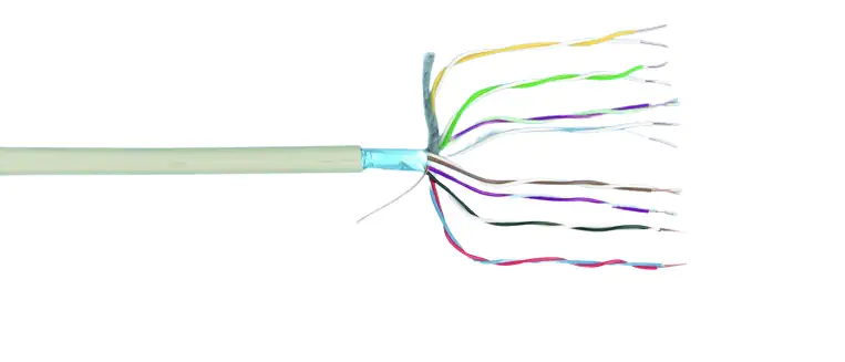 Telefonkabel JY(St)Y 8 x 2 x 0,6 - 1 Meter, grau