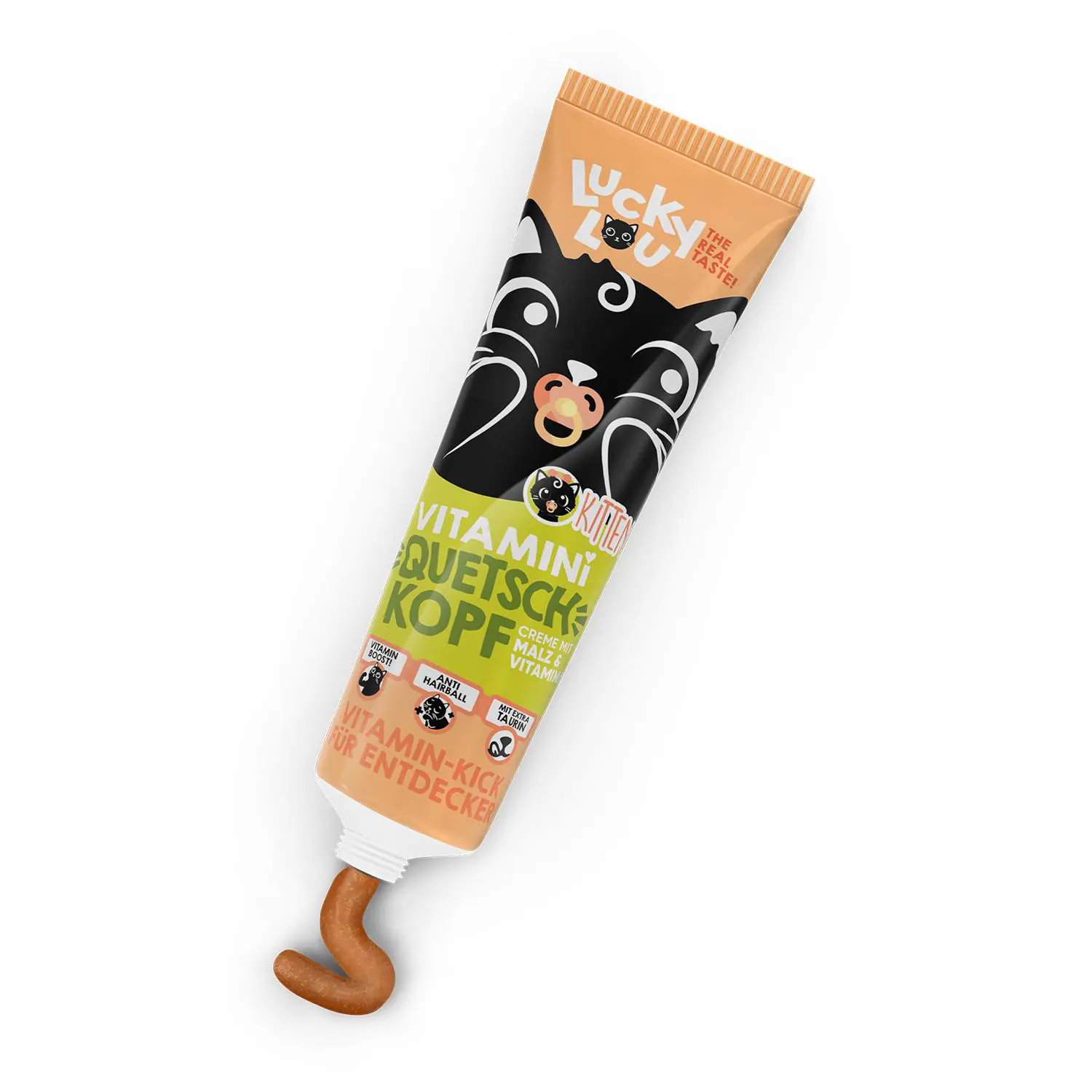 Lucky Lou Quetschkopf Katzensnack getreidefrei Junior 100 g Malz & Vitamine