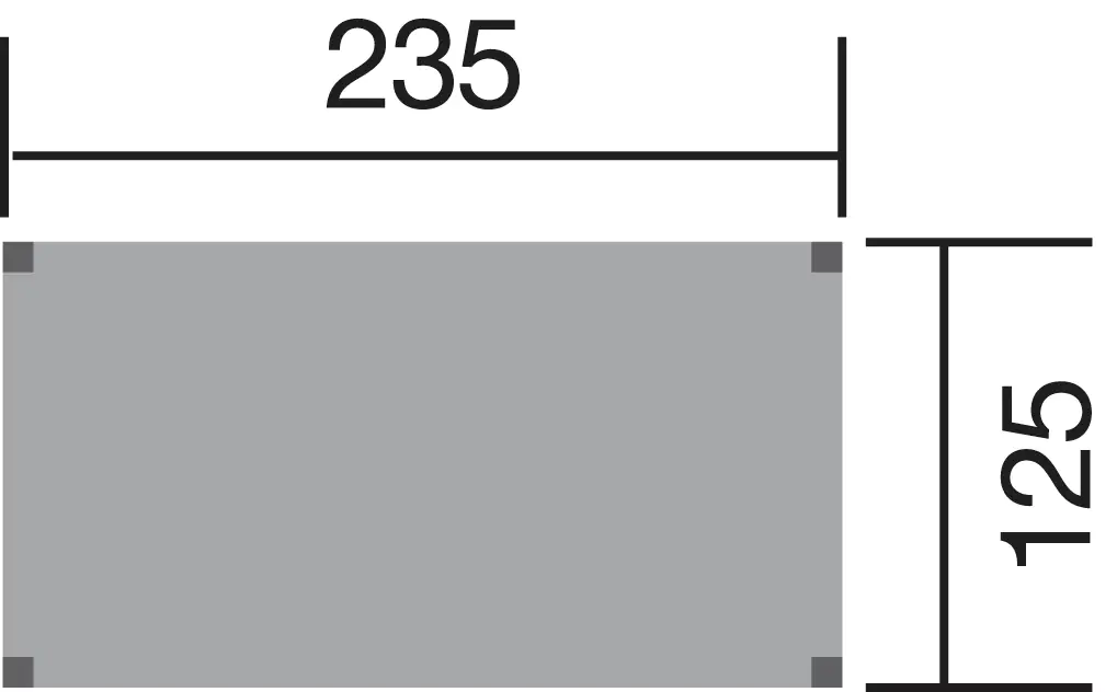 Weka Spielturm 815 Tabaluga 235 x 125 x 332 cm mit Wellenrutsche