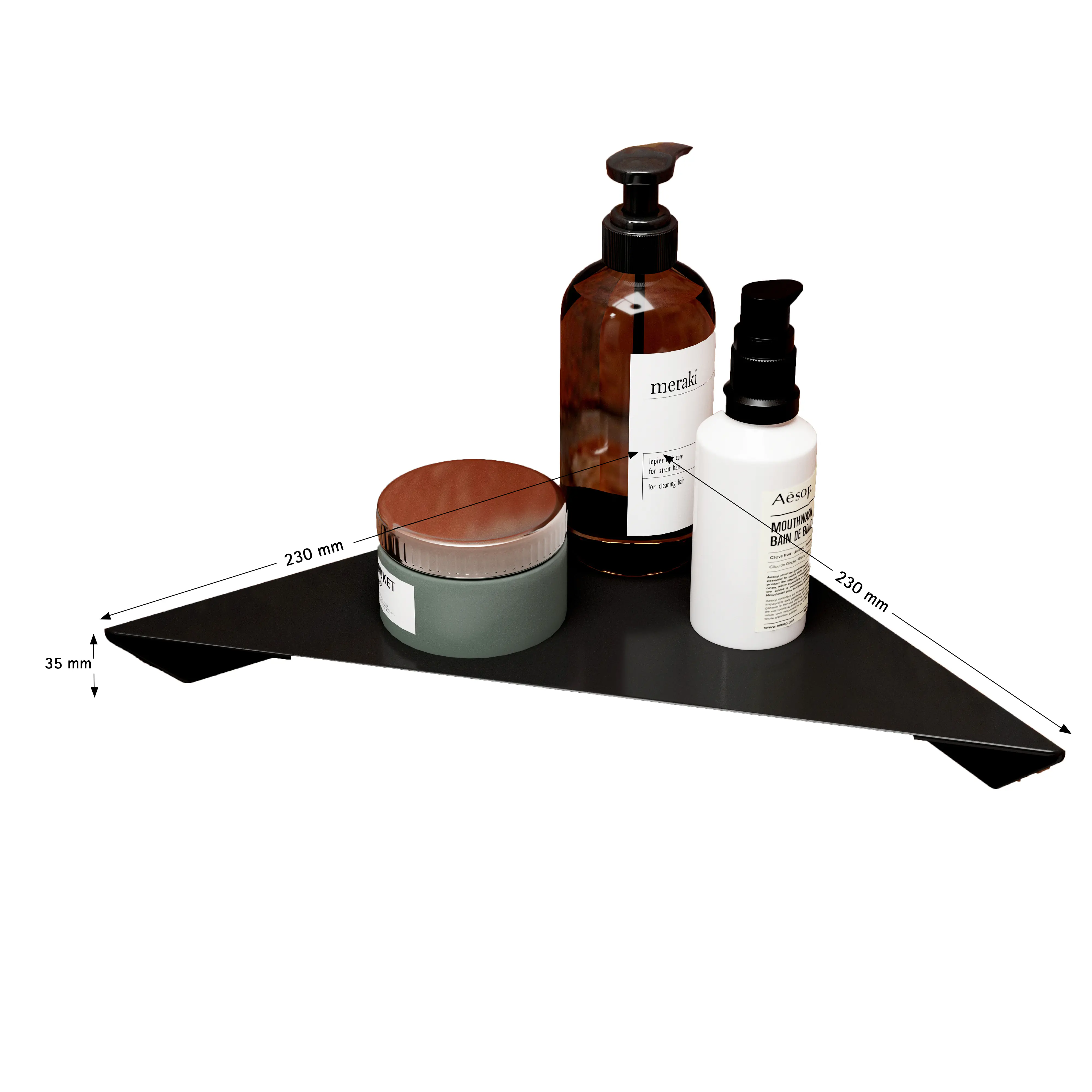 Schulte Duschablage über Eck zum Kleben