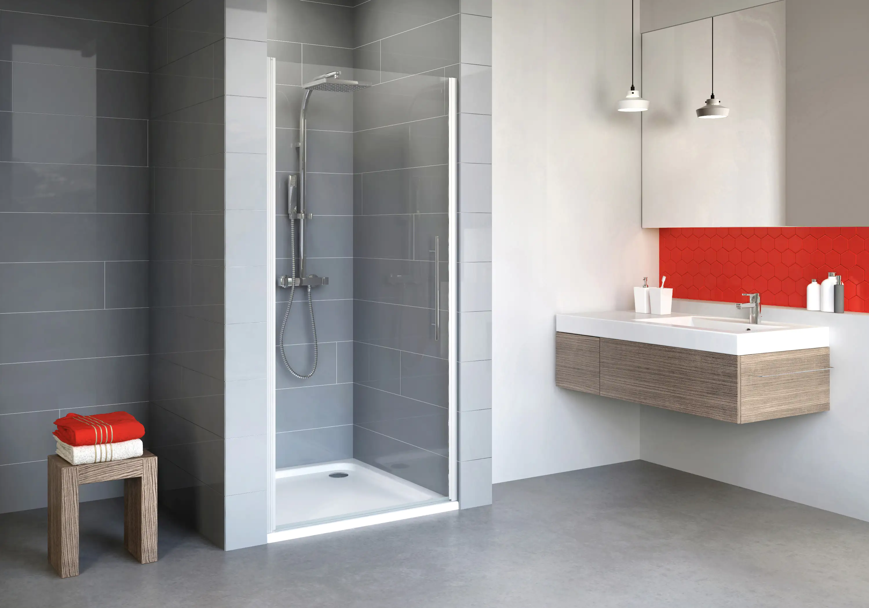 Schulte Nische Drehtür 90 x 192 cm Alexa Style 2.0