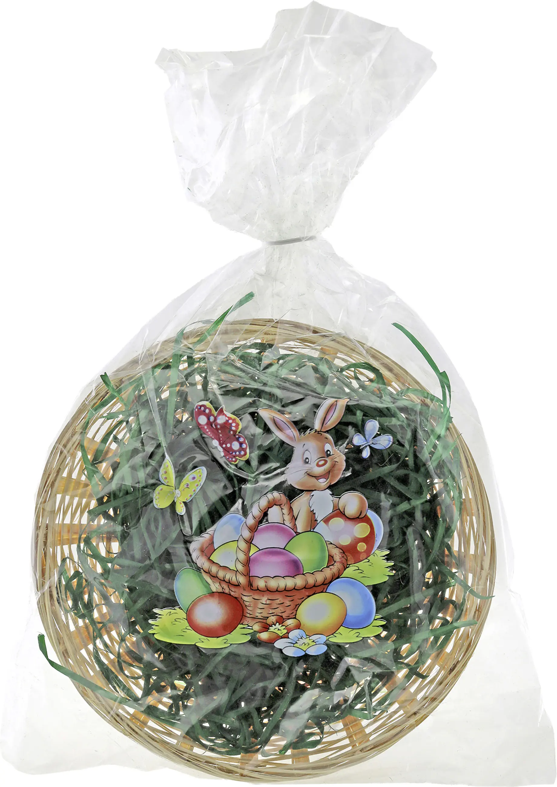 Osterkörbchen Bambus mit grünem Ostergras Ø 20 cm natur Osterkörbchen Bambus mit grünem Ostergras Ø 20 cm natur