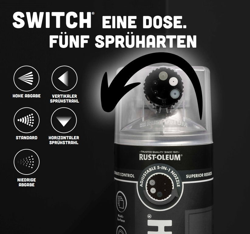 Rust-Oleum Sprühlack Switch 400 ml weiß matt