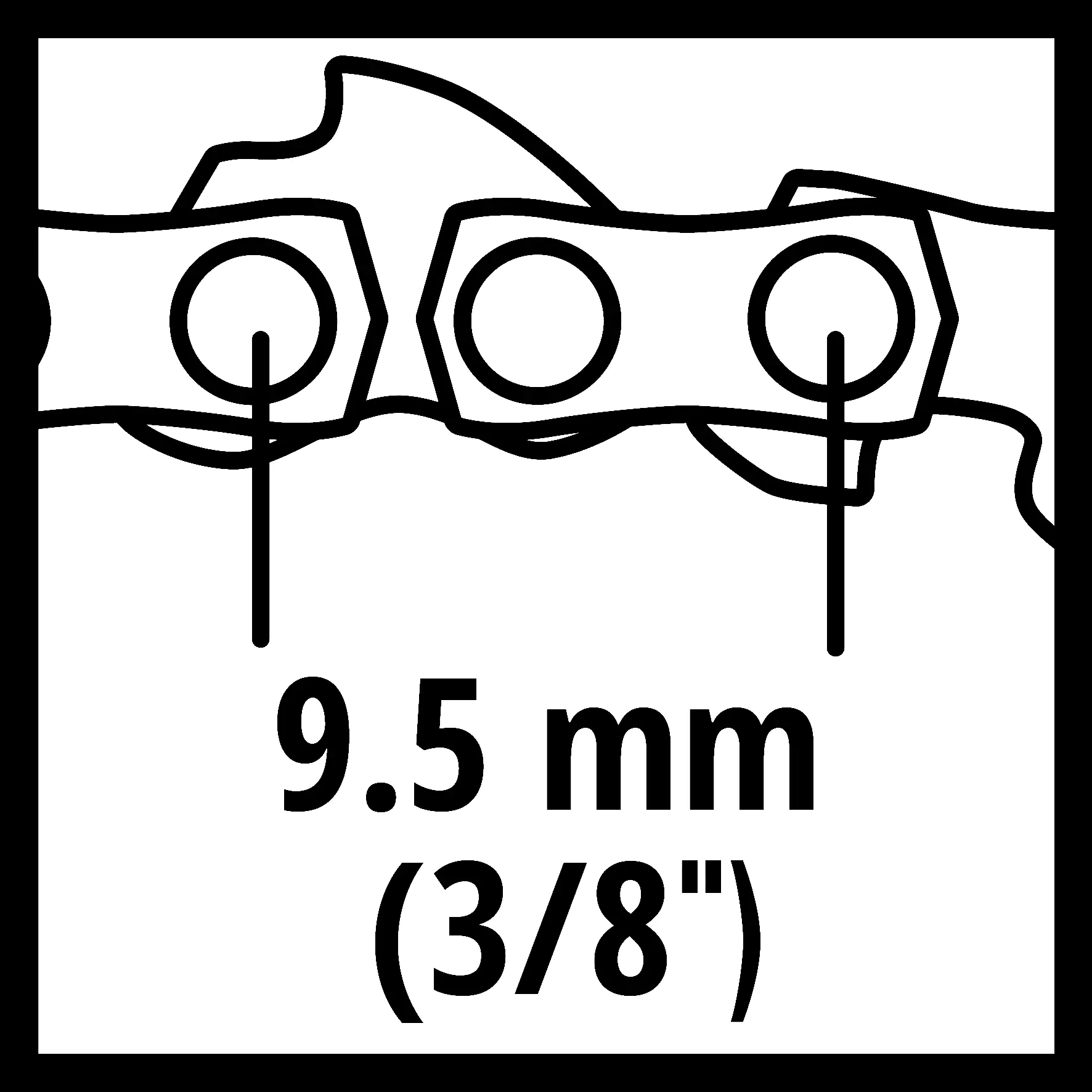 Einhell Ersatzkette für Einhell Kettensägen 25 cm Einhell Ersatzkette für Einhell Kettensägen 25 cm