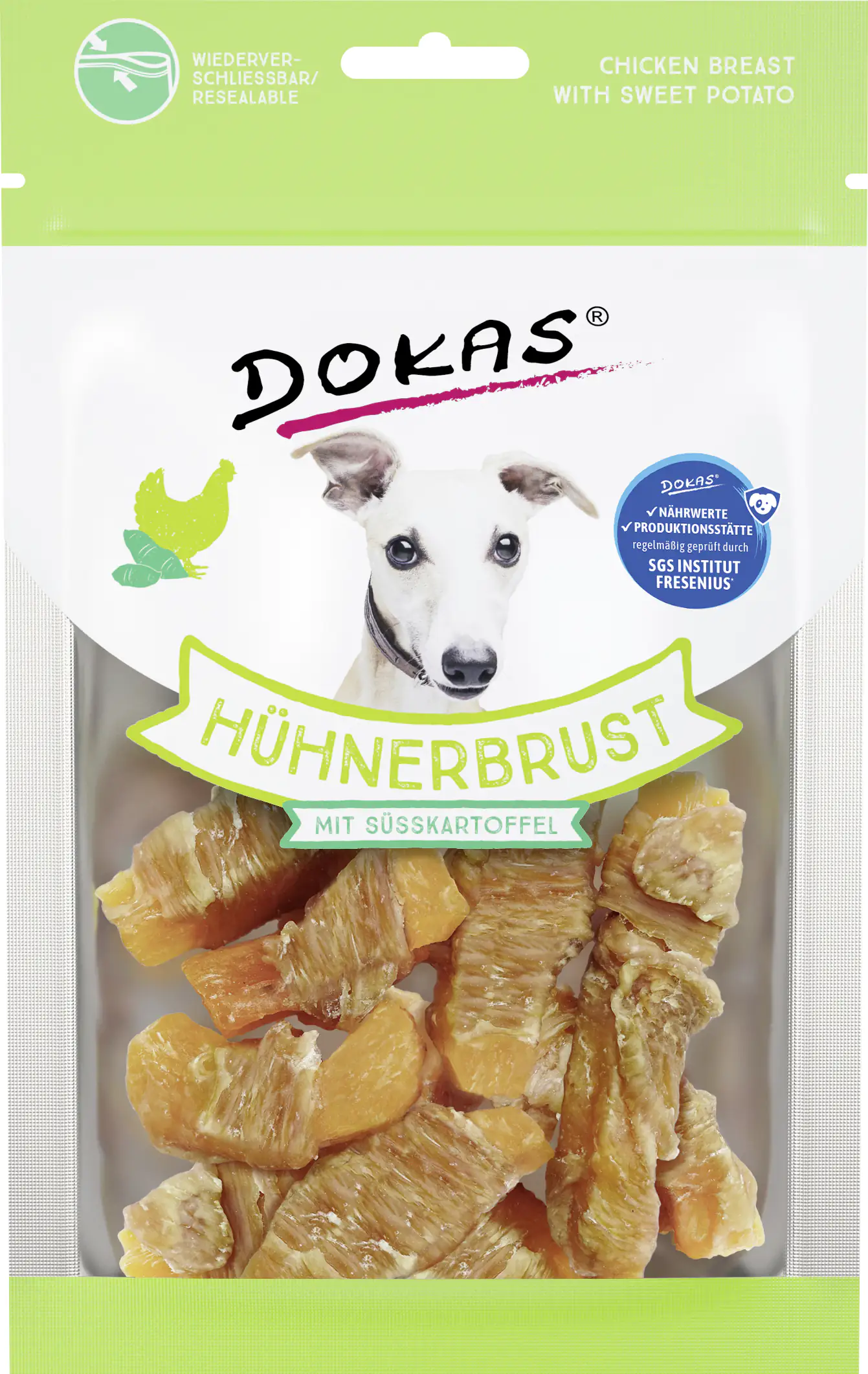 Dokas Hühnerbrust mit Süßkartoffel 70 g Dokas Hühnerbrust mit Süßkartoffel 70 g