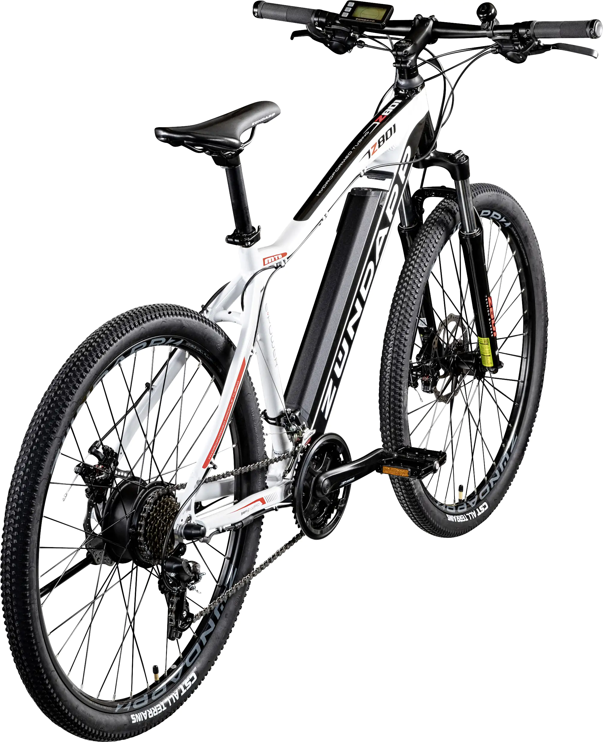 Zündapp E-Bike MTB Z801 27,5 Zoll 21-Gang 418 Wh schwarz weiß
