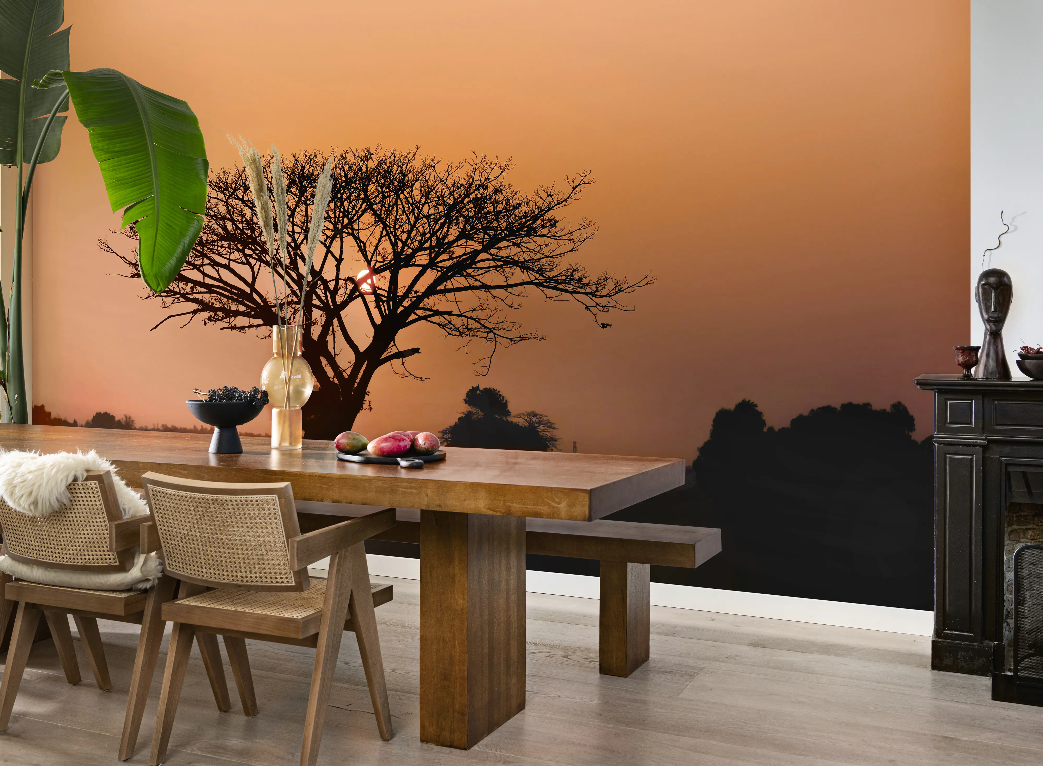 Rasch Vlies Fototapete 363647 Rot-Feuerrot Muster & Motive 3 m x 4,24 m