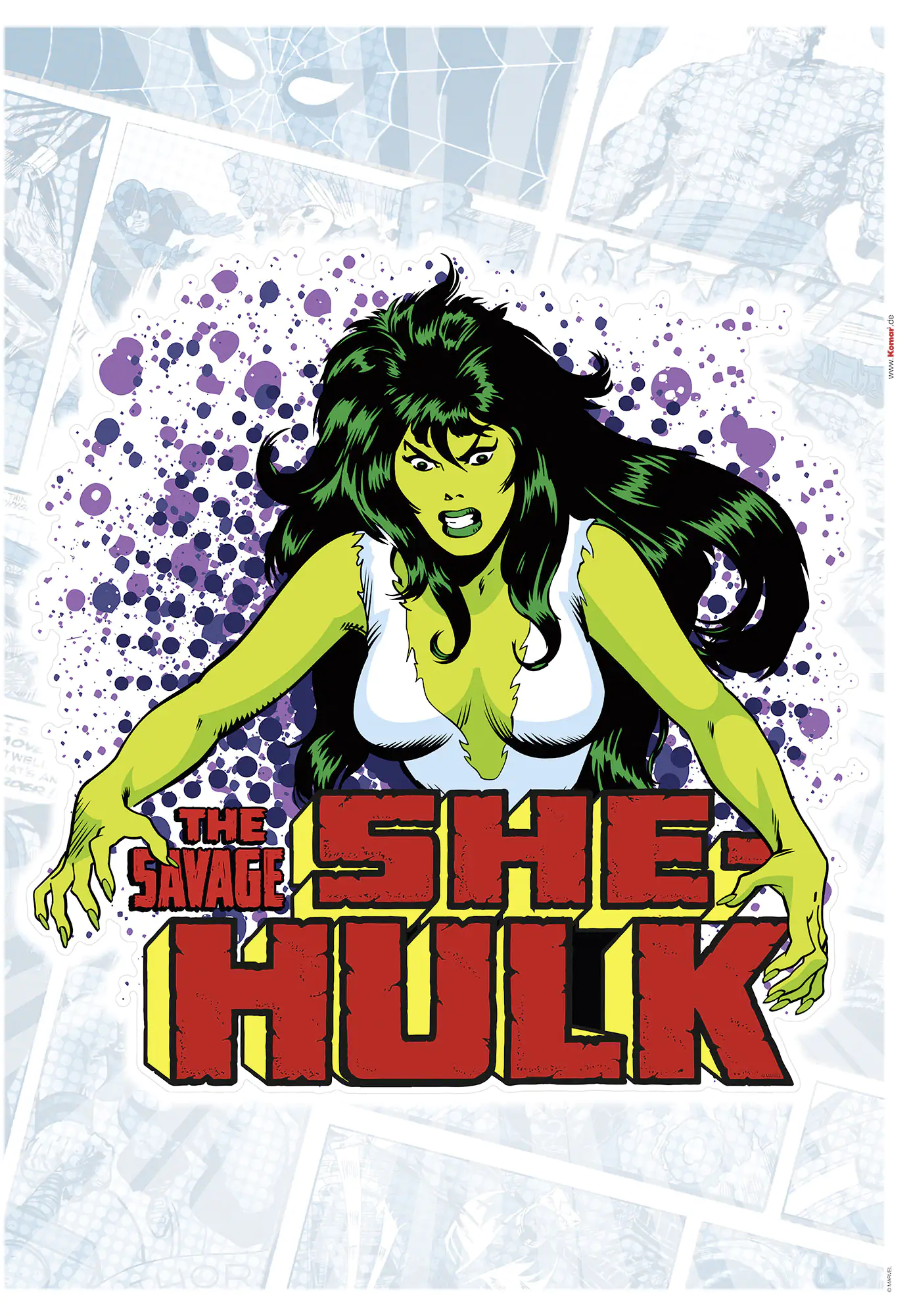 Komar Dekosticker She-Hulk Classic 50 x 70 cm Komar Dekosticker She-Hulk Classic 50 x 70 cm